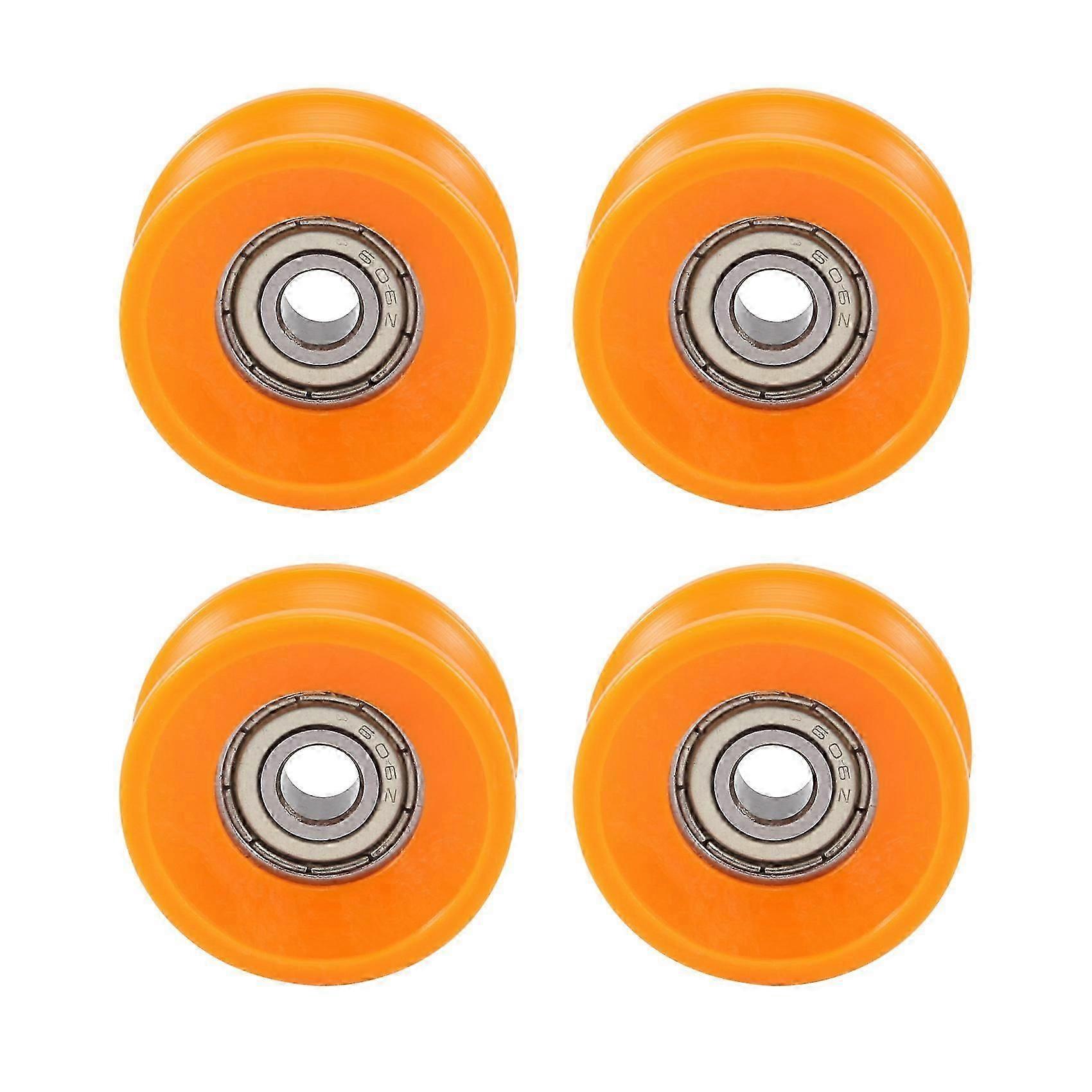 nadaje się do 4 sztuk 6X30X13mm Uszczelnione łożyska powlekane tworzywem sztucznym Stalowe 606Z Głębokie U Rowek Prowadnica Koło pasowe Szyna kulkowa Łożysko toczne Koło