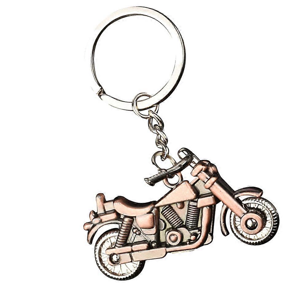 Zinc Alloy Key Ring Simulation Motorcycle Key Pendant for Decoration 2Pcs