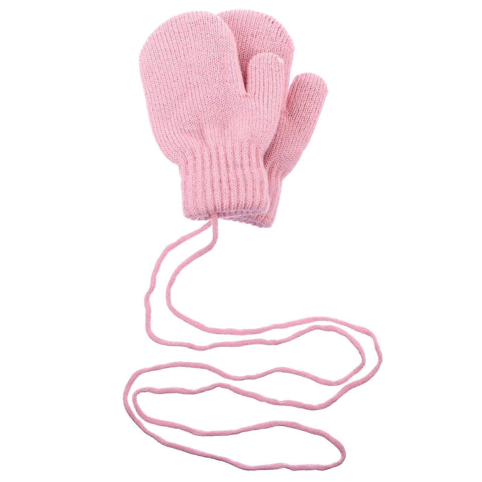 Kids Mittens Knitted Warm Gloves for Keeping Warm 1Pair Winter Use