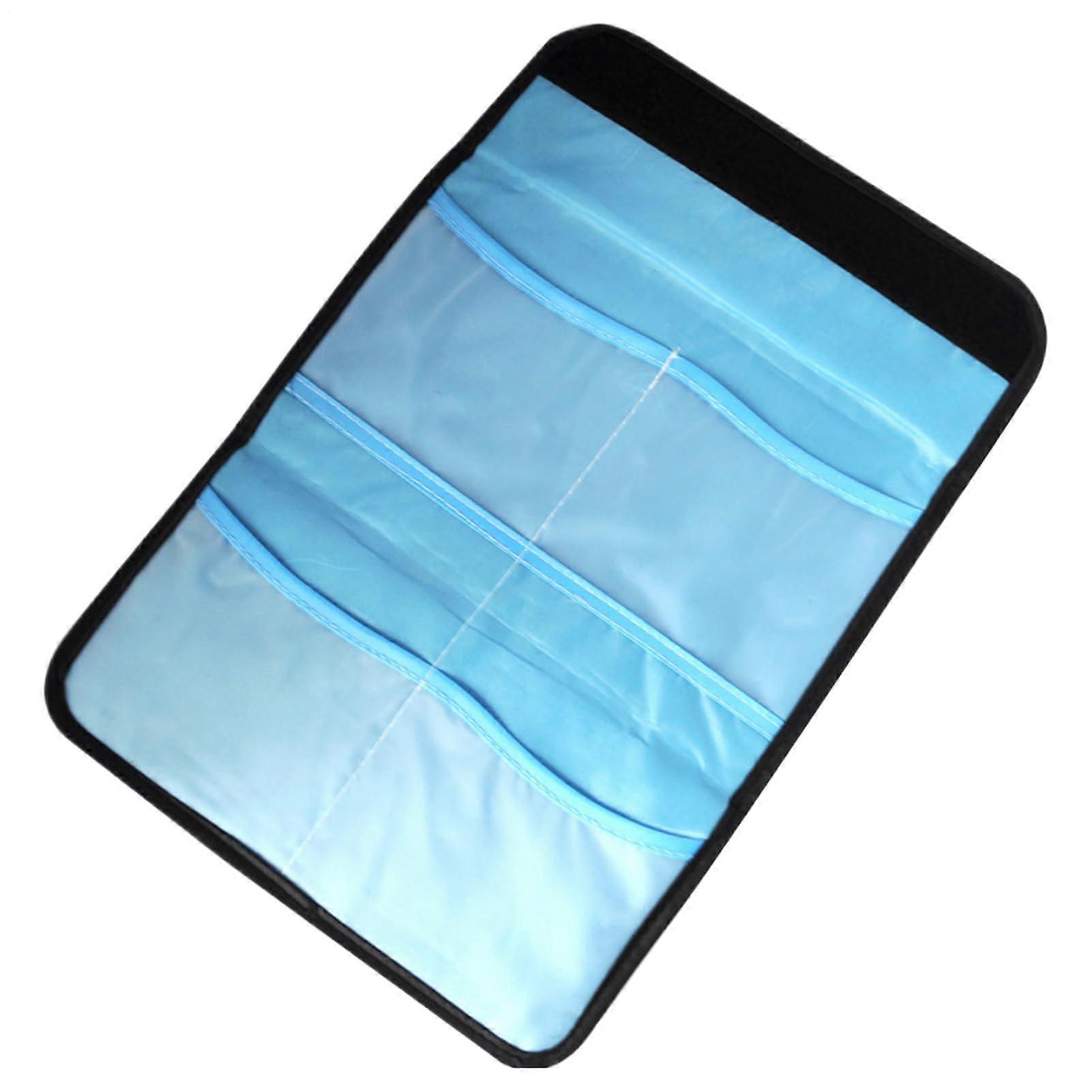 Lens Filter Case Canvas Filter Holder Waterproof 4Pocket Storage 4.7x4.7 Inches Black 1 Pack