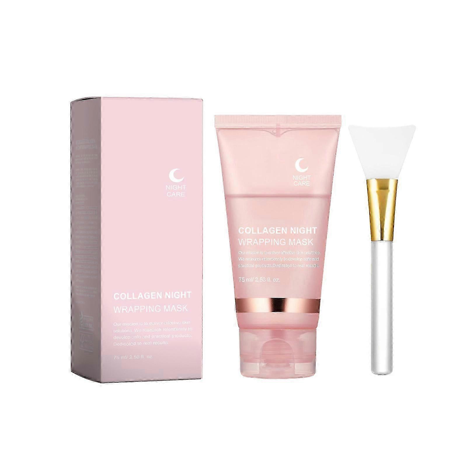 Le masque peeling et peeling au collagène AMZ nettoie en douceur le visage en hydratant et en hydratant
