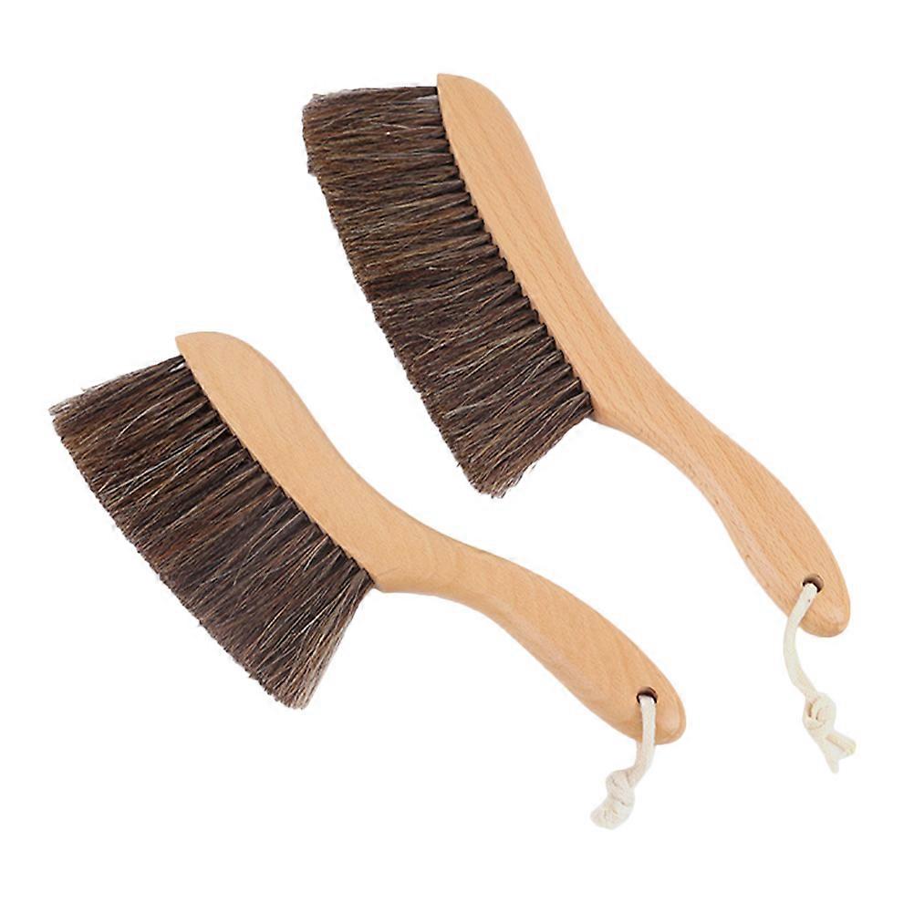 Brosse de nettoyage à poils doux Manche en bois pour le nettoyage 6Pcs brosse à poussière