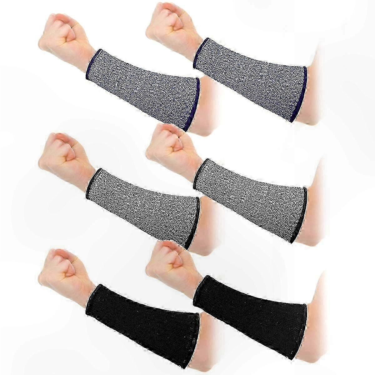 Forearm Support Sleeves for Sensitive Skin, 3-Pair Soft and Comfortable Arm Protection Gear