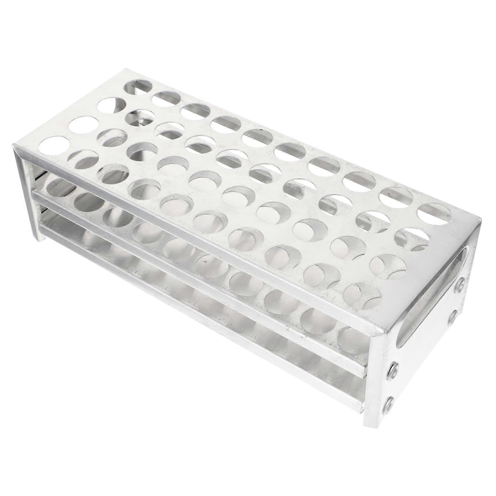 Aluminum Test Tube Stand Rack For Laboratory Use Lightweight Multi Function Holder Organized Lab Storage