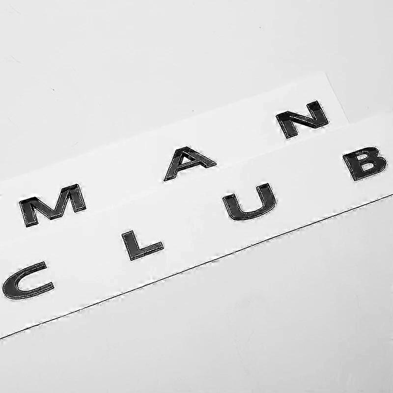3D ABS Black Clubman Emblem Badge - Custom Trunk Decal for Mini Cooper S F54/R55 Models