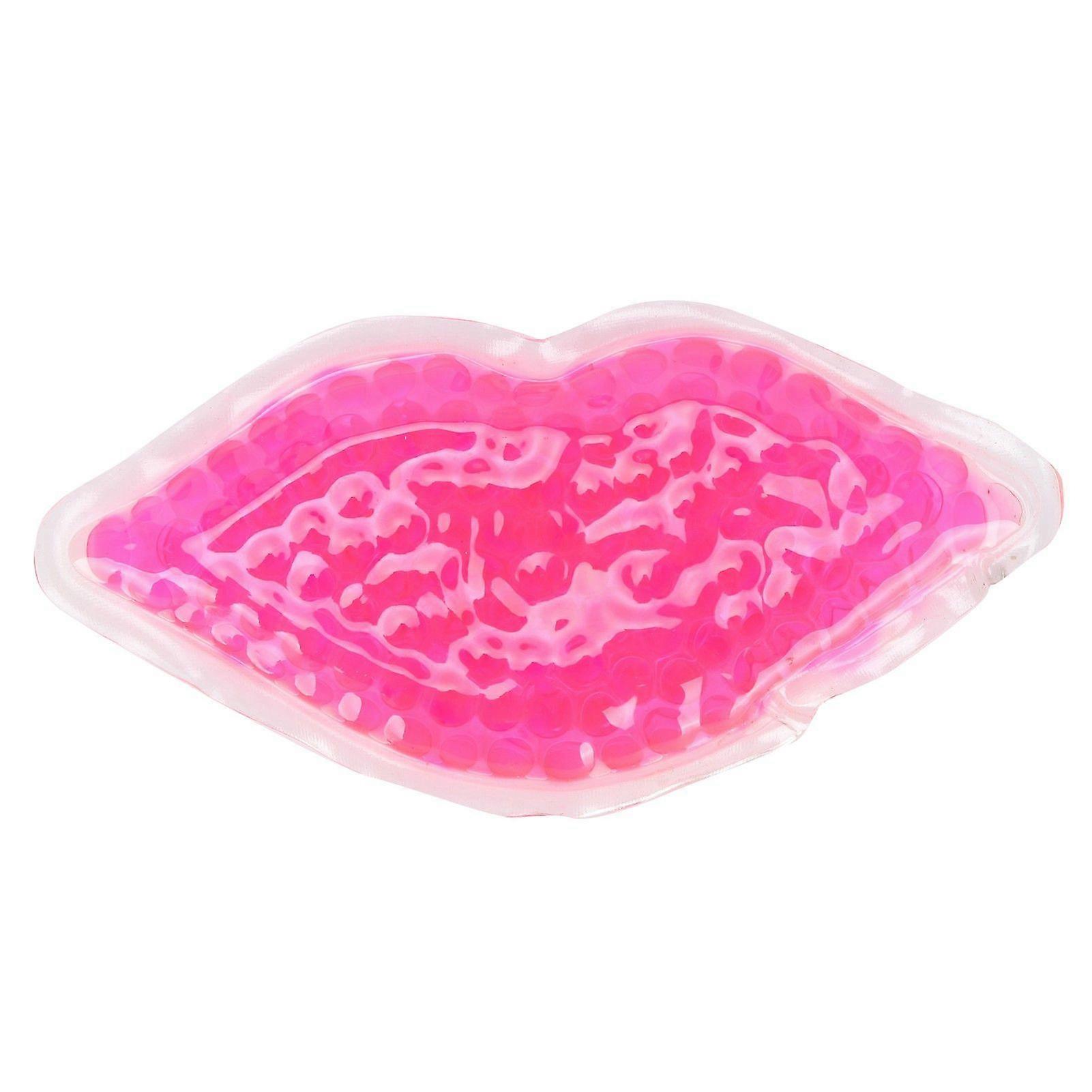 Lip Ice Gel Pack Hot Cold Compress Multipurpose Therapy Pack for Toothache Headache SwellingPink Large Size