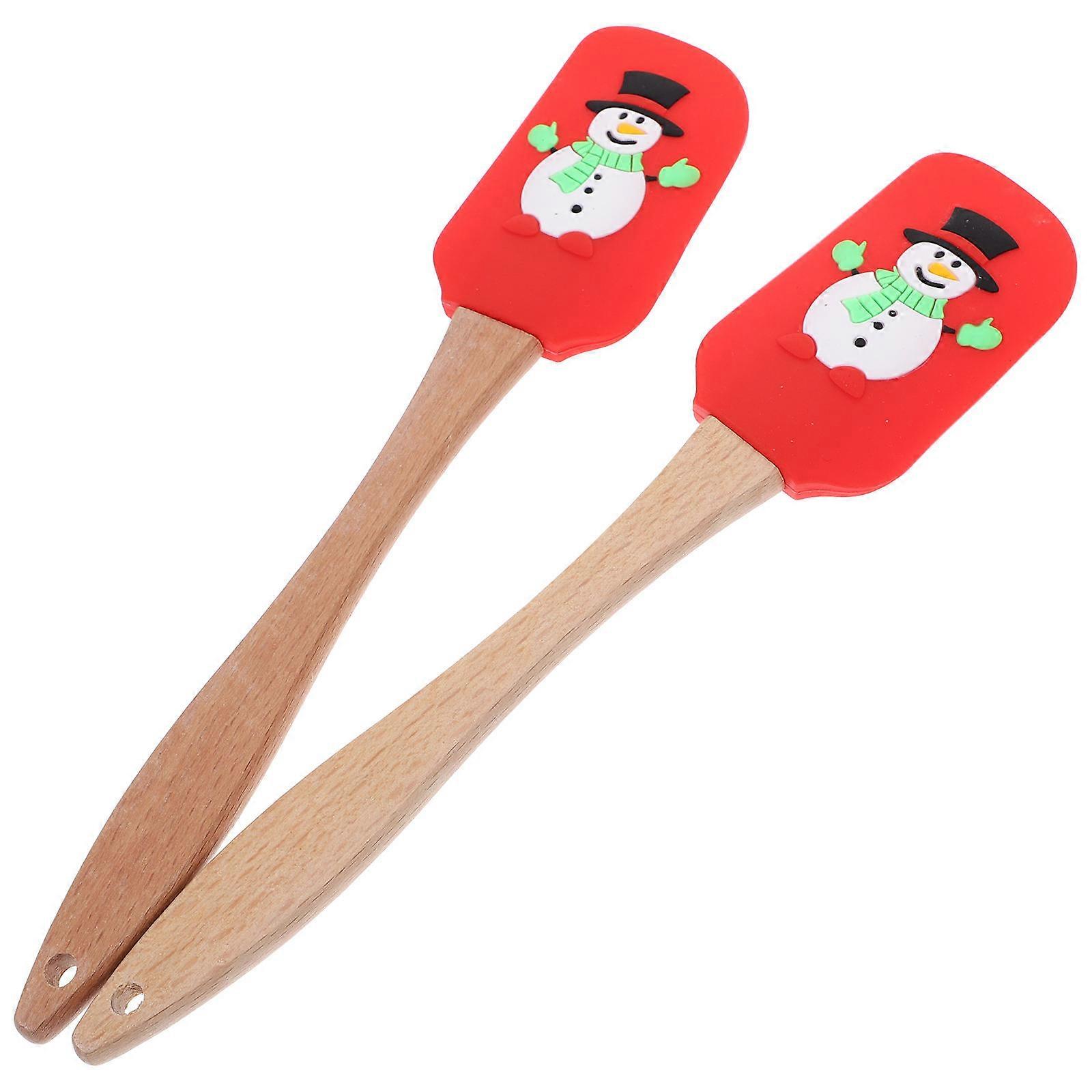 Professional Baking Spatulas 6 Pcs Cream Cake Scrapers Wear-Resistant For Restaurants Multi Color 25.50X1.97X0.20 Inches