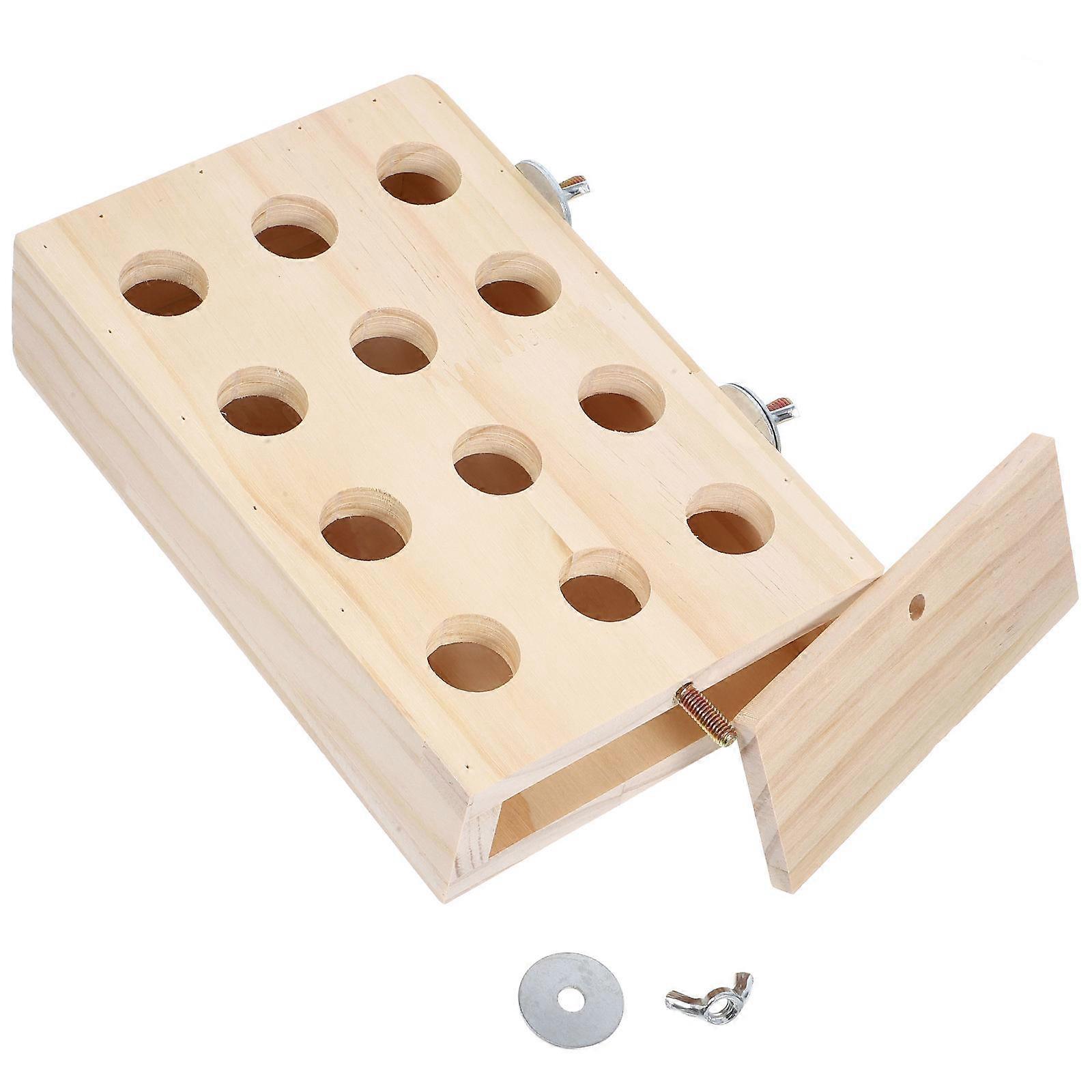 Parrot Foraging Toy Wood Chew Toy Bird Entertainment 4Pcs Set