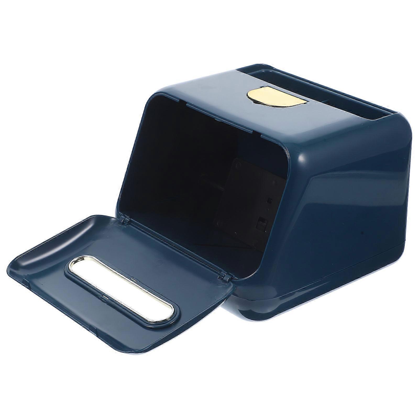 Multi Function Tissue Box Holder for Storage Blue Paper Holder 4Pcs Set