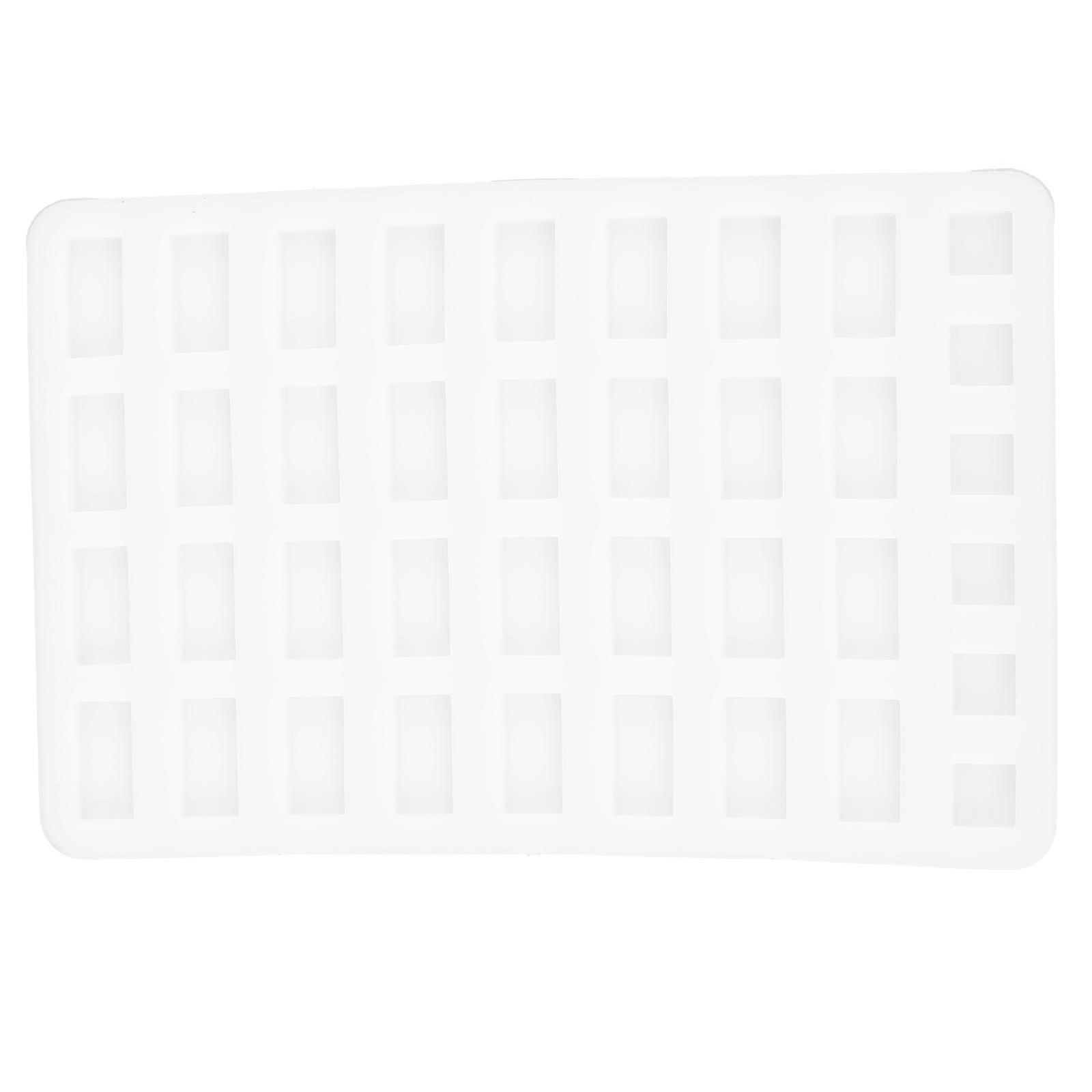 Tiny Brick Mold Diy Miniature Brick Making Tool Diy Projects 13.10X8.50X0.20CM White 1Pcs