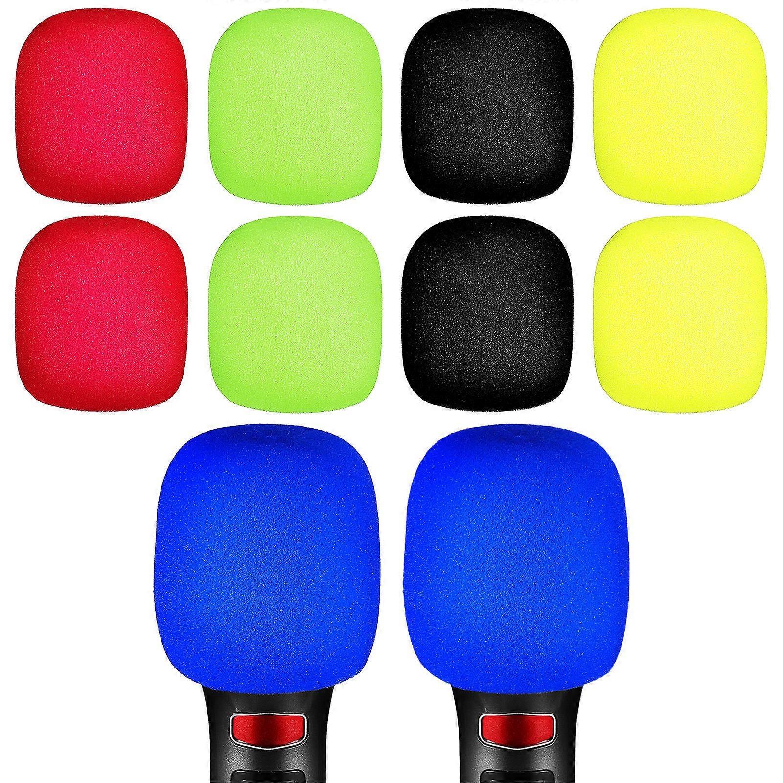 30 Pcs KTV Microphone Covers Windproof 38mm Cylindrical Multi Purpose Moisture Protection Ideal for Stage Performance