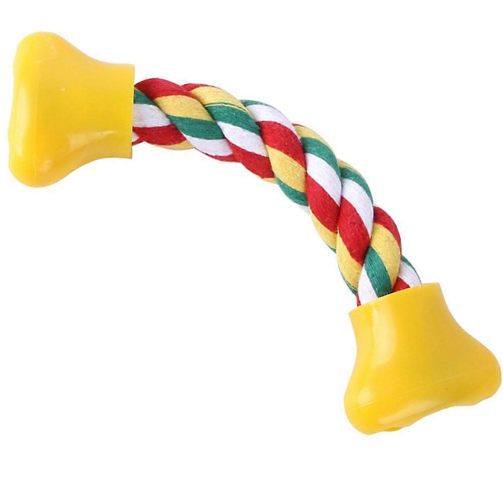 4Pcs Puppy Chew Toy Bone Shaped Interactive Pet Entertainment Cotton Rope For Dog Cat Indoor Home Use