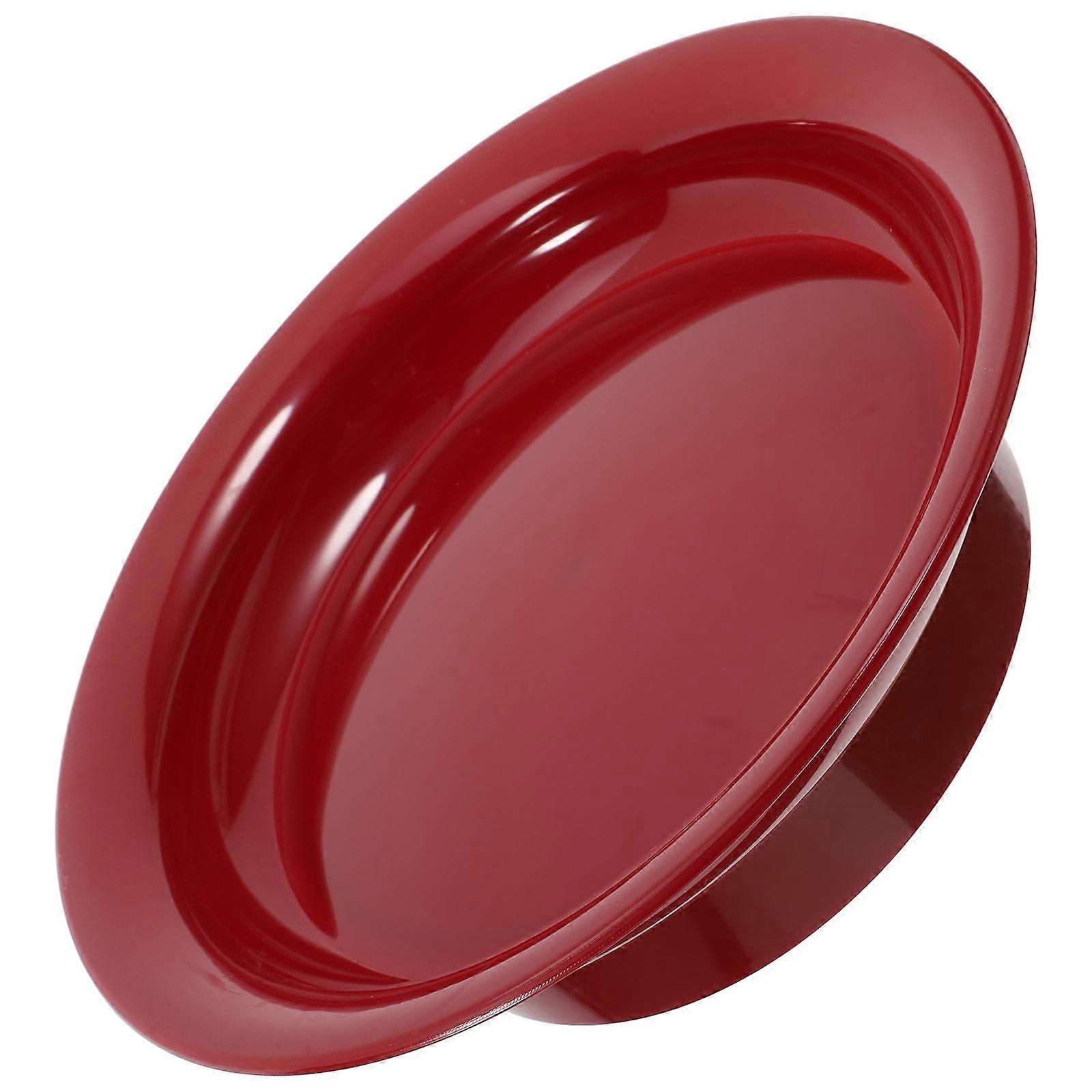 Red Plastic Fruit Bowl for Storage with 2Pcs Durable Decorative Fruit Basket