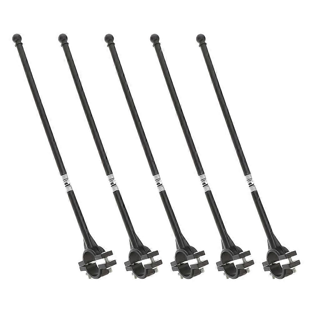 Bike Handlebar Flagpole for Cycling Use with 25Pcs Black Fiberglass Flagpoles
