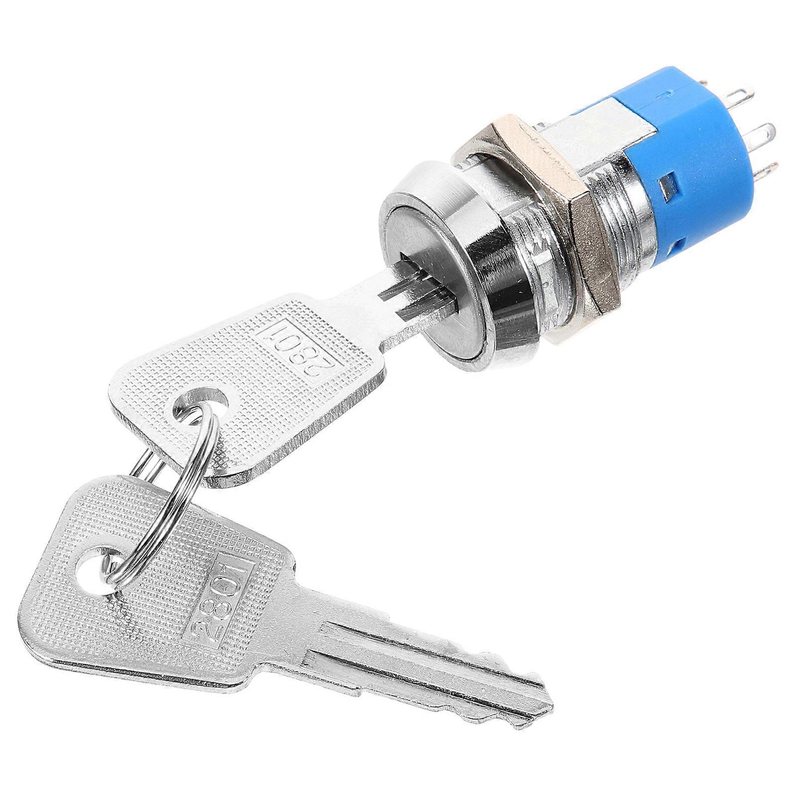 Replacement Key Switch Tubular Terminal Switch for Equipment 5Pcs