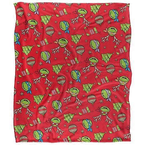 TMNT Silky Patterned Christmas Supersoft Blanket