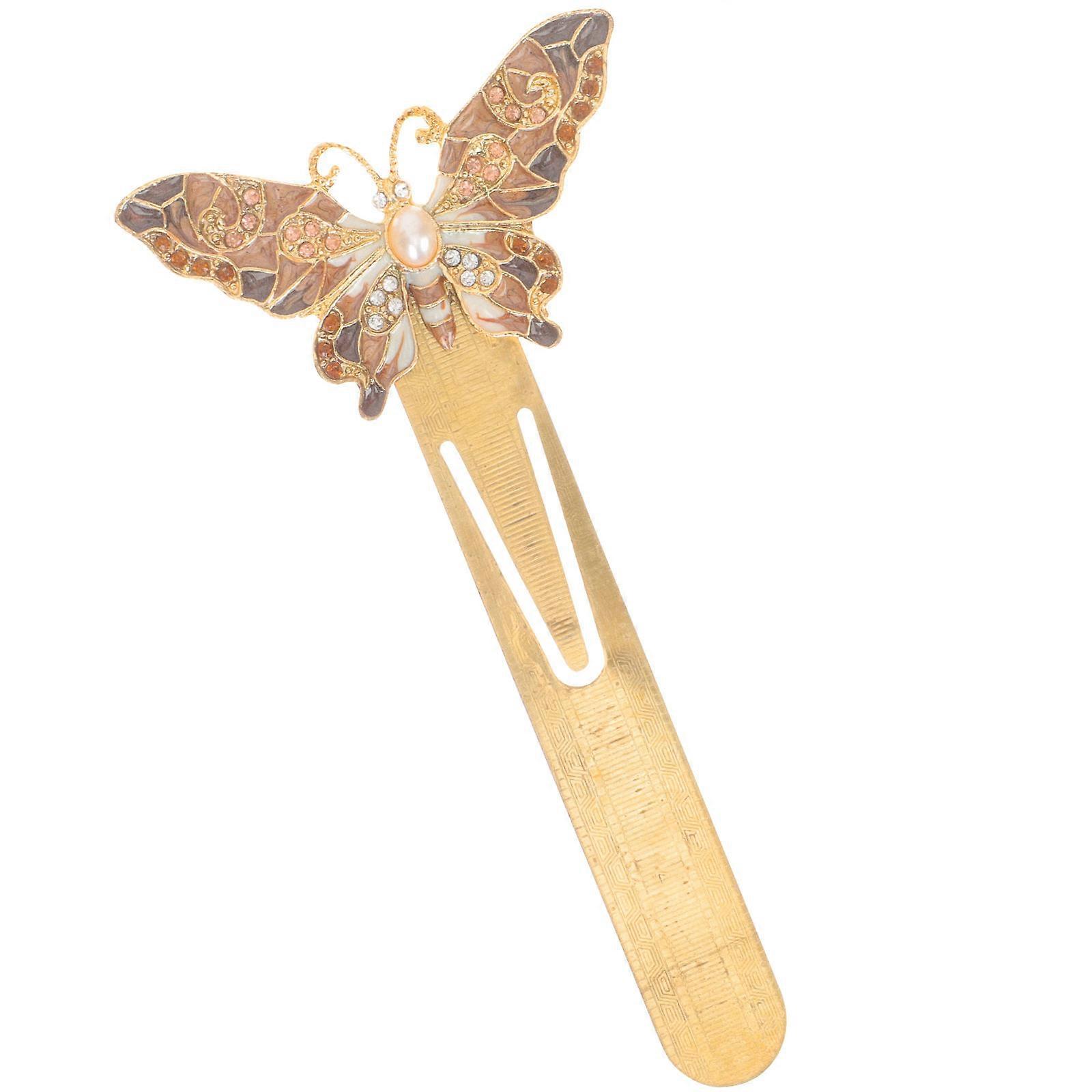 Delicate 2Pcs Bookmark Page Marker Golden Classical Style Perfect For Book Lovers Office Home Reading