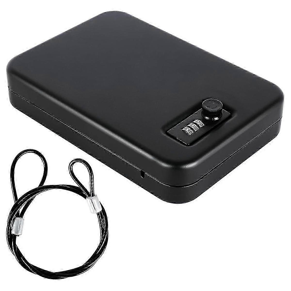 Safe for , Solid Steel Safe, Small Handgun Lock Box with Combination Lock Portable Travel Handgun Safe 2025