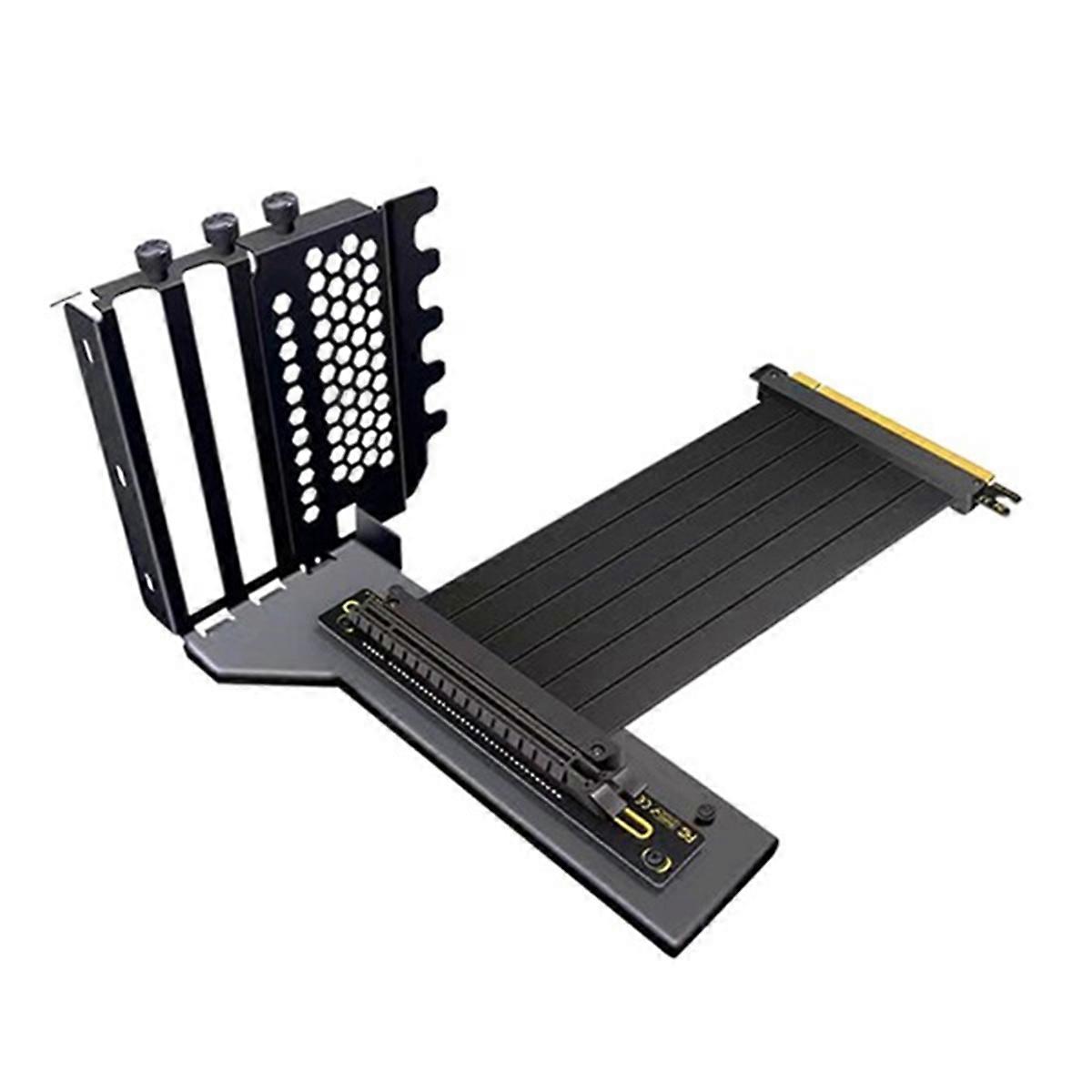 PCI Express 3.0 Extension Cable 16X PCIe Riser Cable Vertical GPU Bracket for RTX4090 Universal 7 PCI VGA Card Support