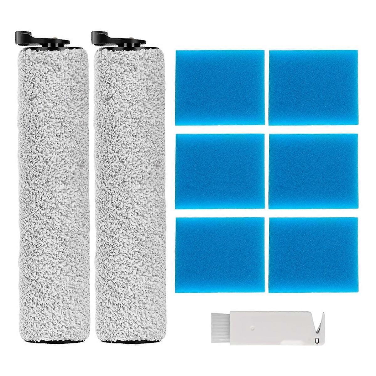 Replacement Accessories Kit Compatible for IFloor 2 Vacuum Cleaner, Include 2 Roller Brush, 6 Pre-Fi