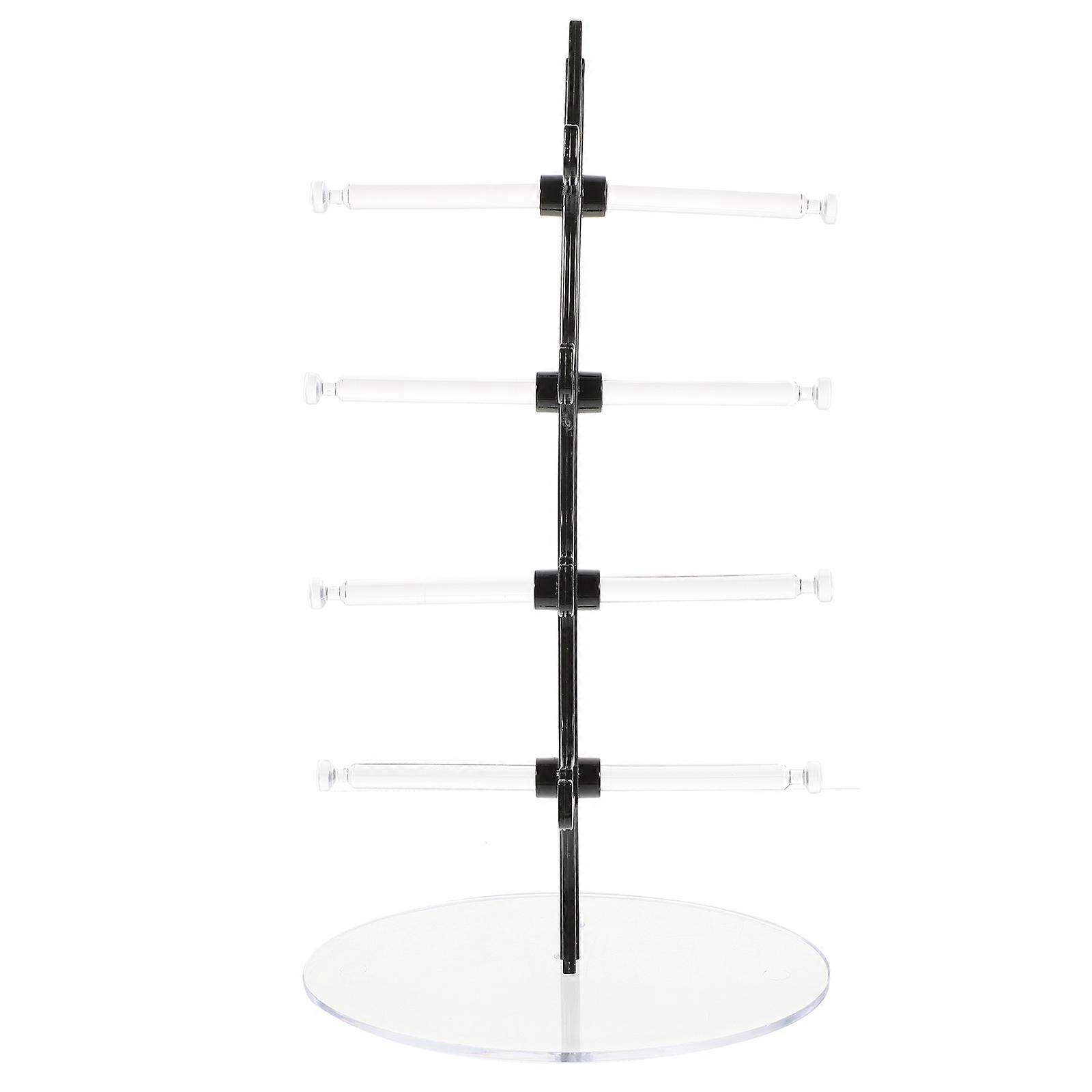 Multifunctional Glasses Rack Display Hold Store Detachable 28.5x16x16cm Black 1Set
