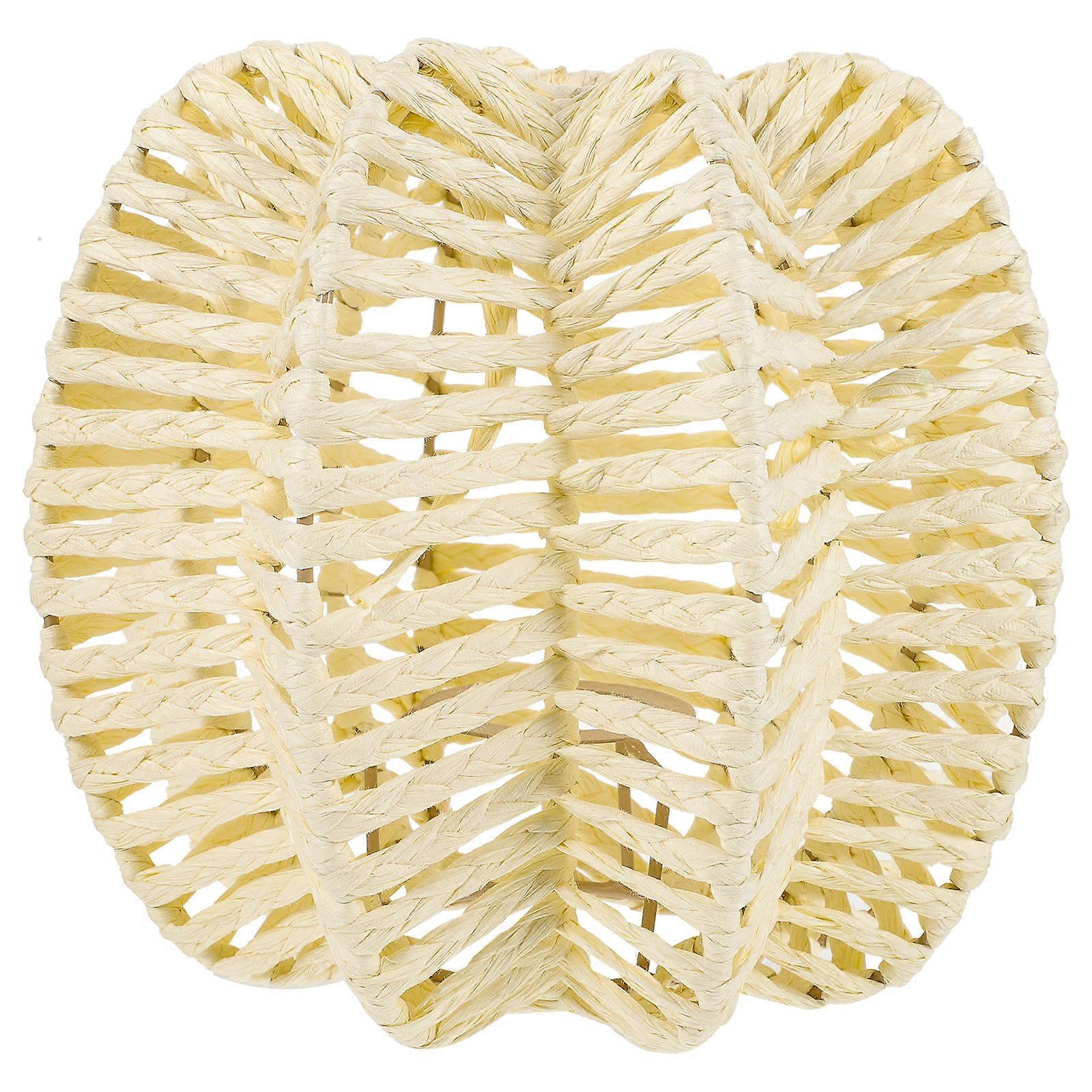 Decorative Pendant Lamp Shades Imitation Rattan Woven 2Pcs for Home