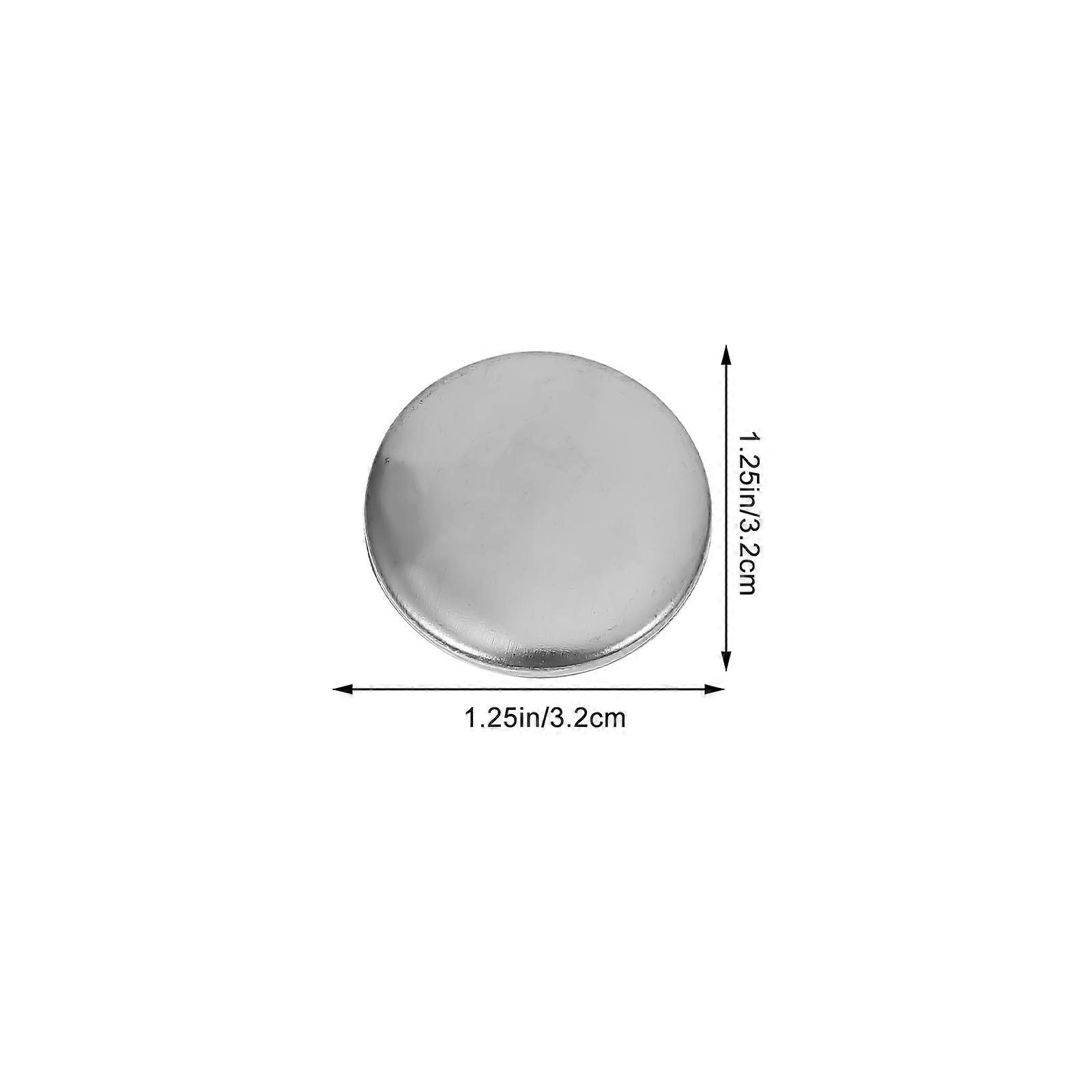 DIY Button Badge Parts 100 Sets Blank Badge For Friends Family 32mm Silver Craft