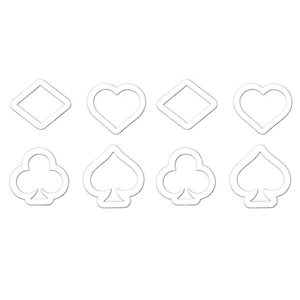Playing Cards Cookie Mold Baking Tool Cake Embossing for 24Pcs