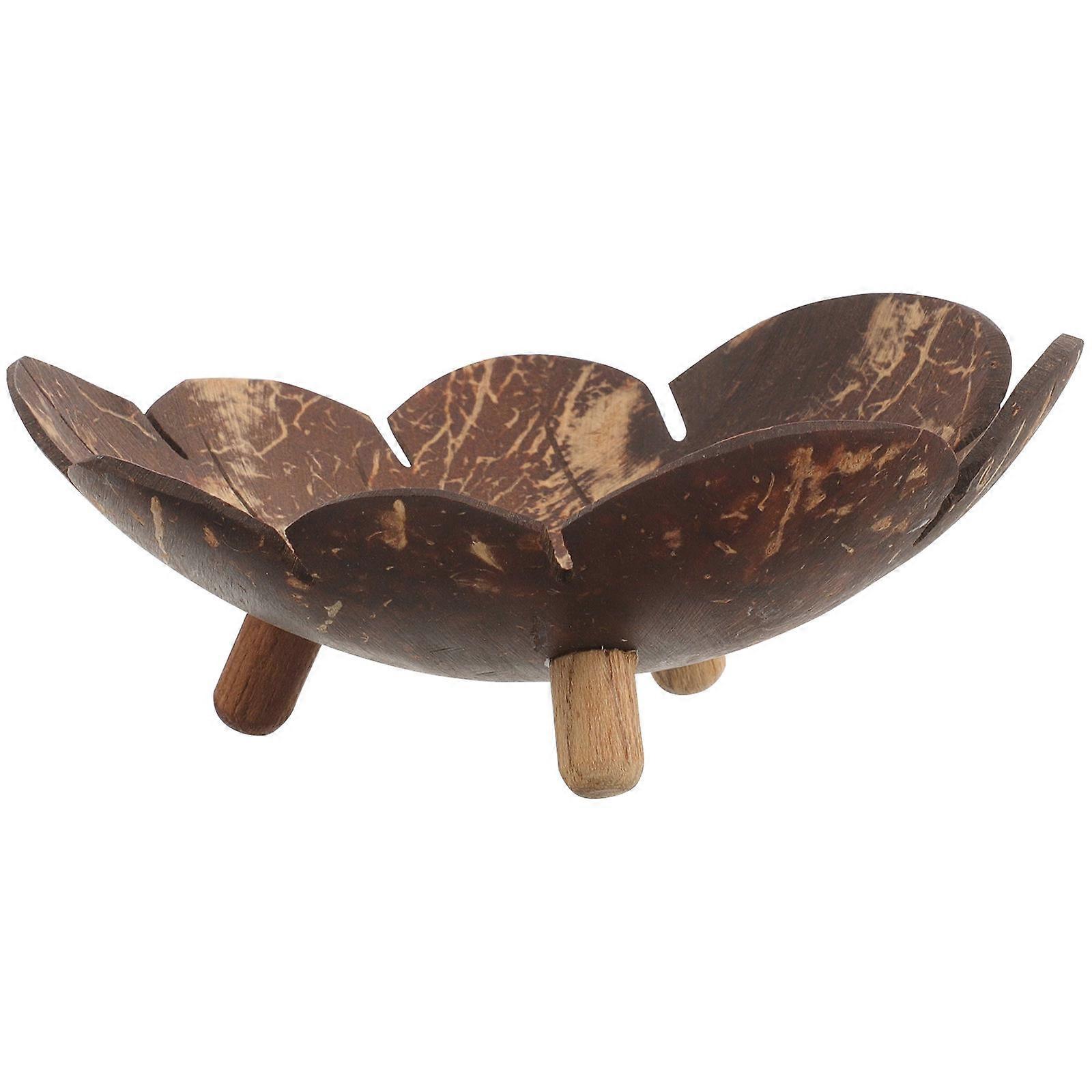 Self-Draining Soap Tray Coconut Shell Soap Holder for Bathroom Storage 5Pcs