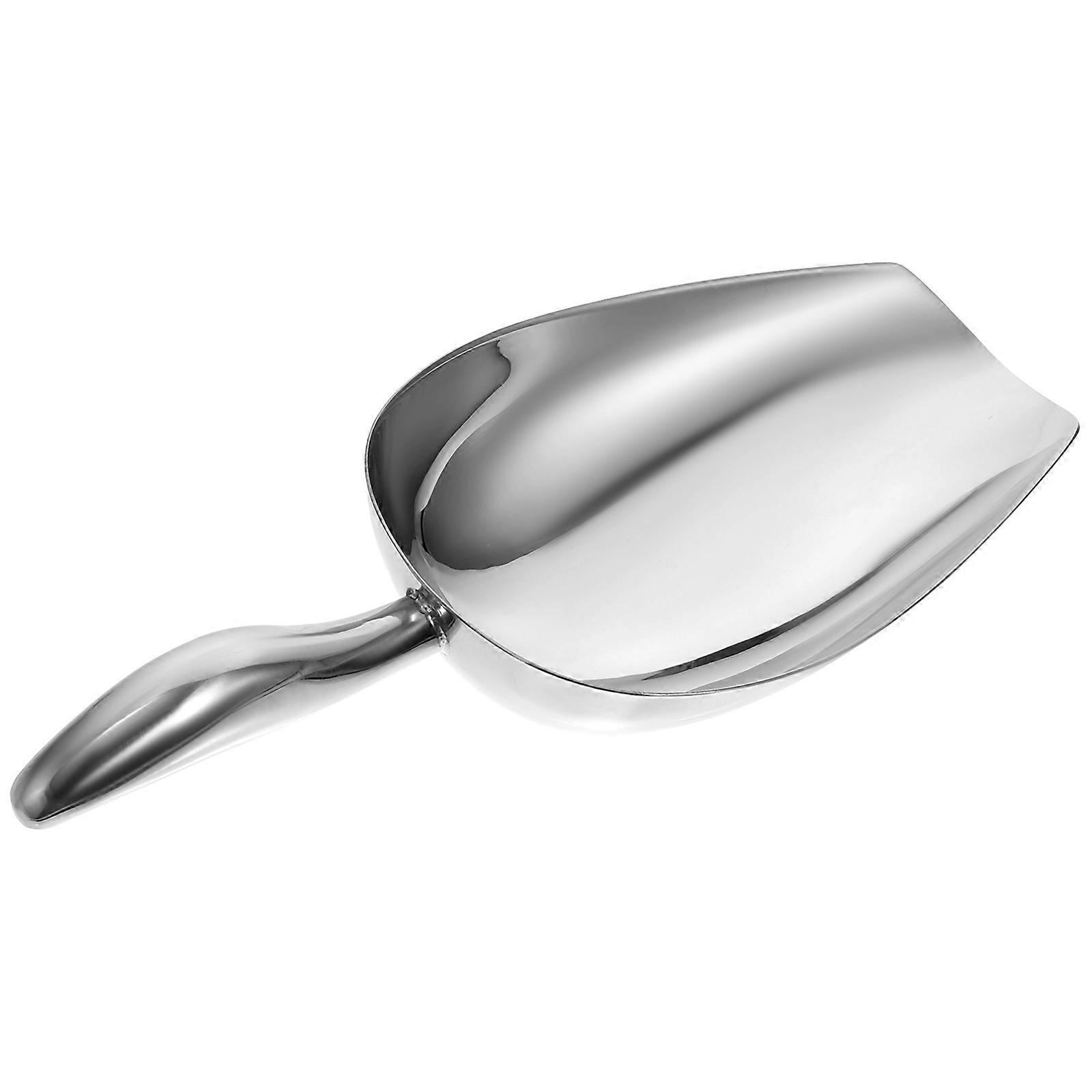 Stainless Steel Scoop for Kitchen Ice Use 2Pcs Silver Set