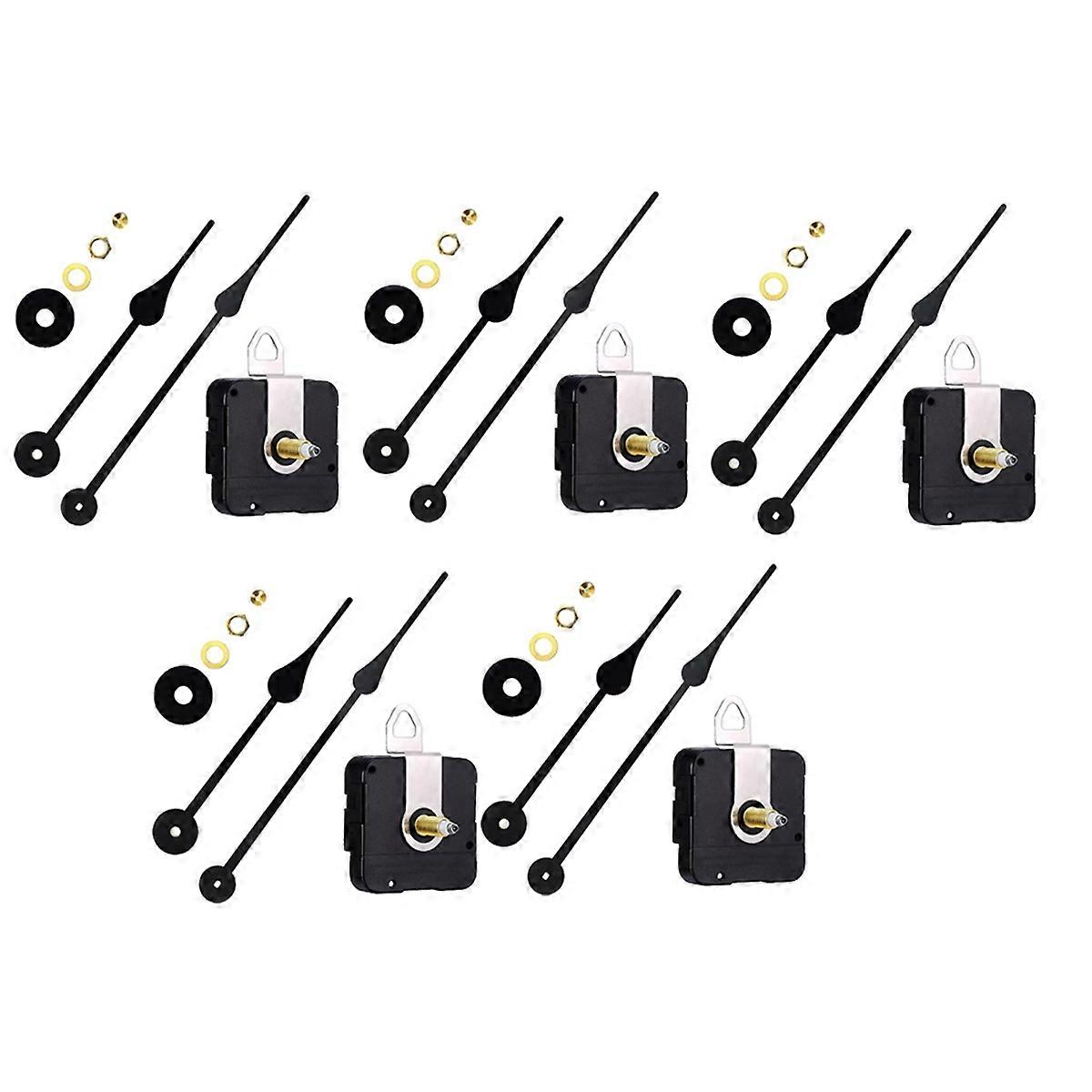 5pcs High Torque Quartz DIY Wall Clock Movement Mechanism Hands Kit
