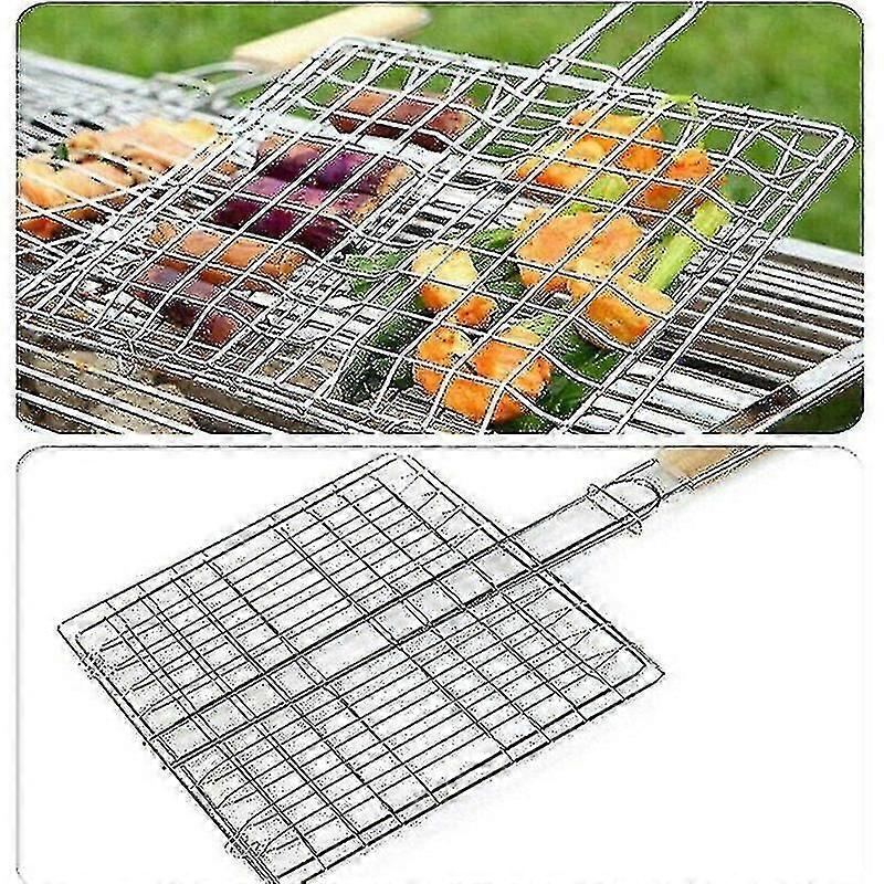 Basket Barbecue Rack Meat Burger Fish Cook Tool Grill
