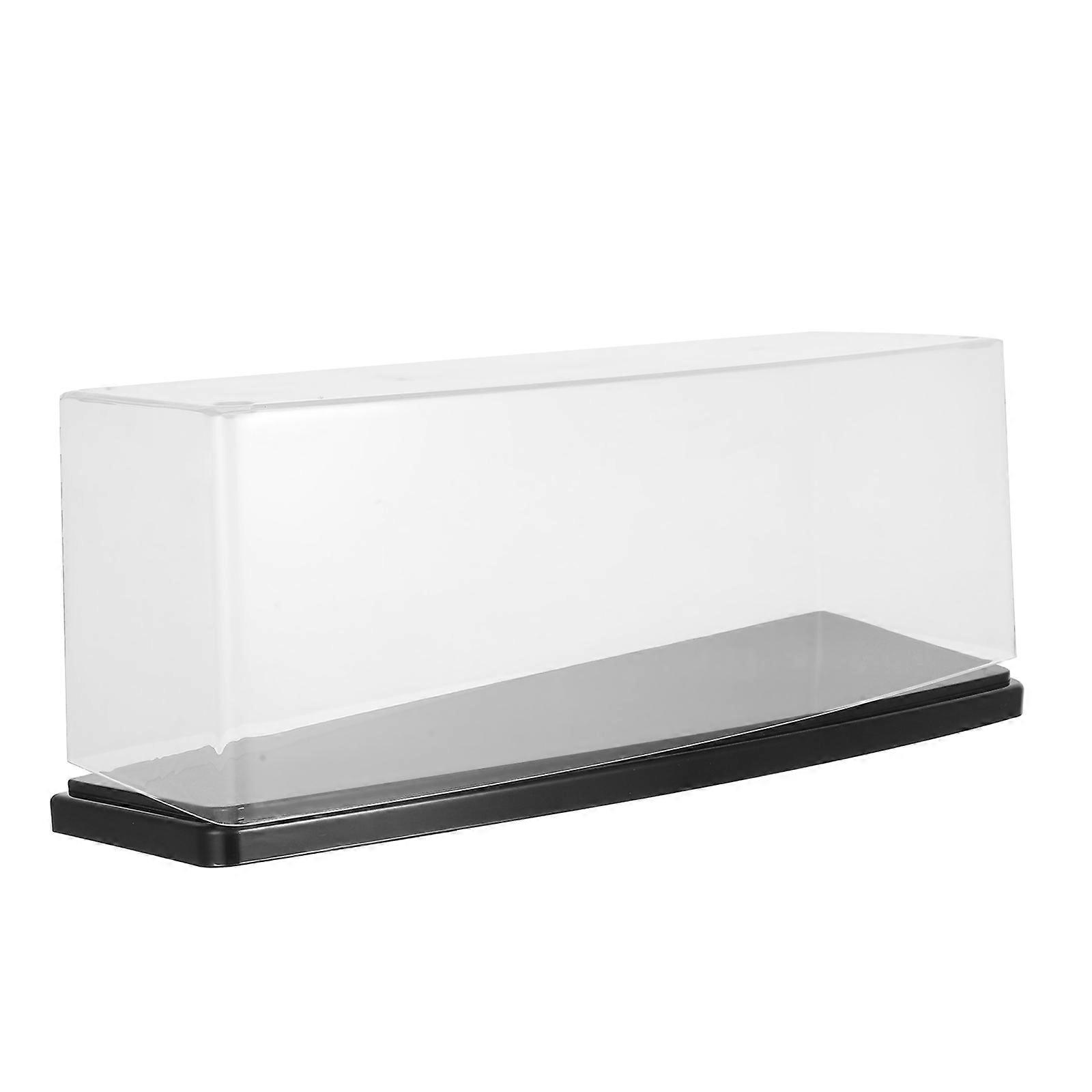 Clear Plastic Display Box for Doll Storage 2Pcs Transparent Organizer Case