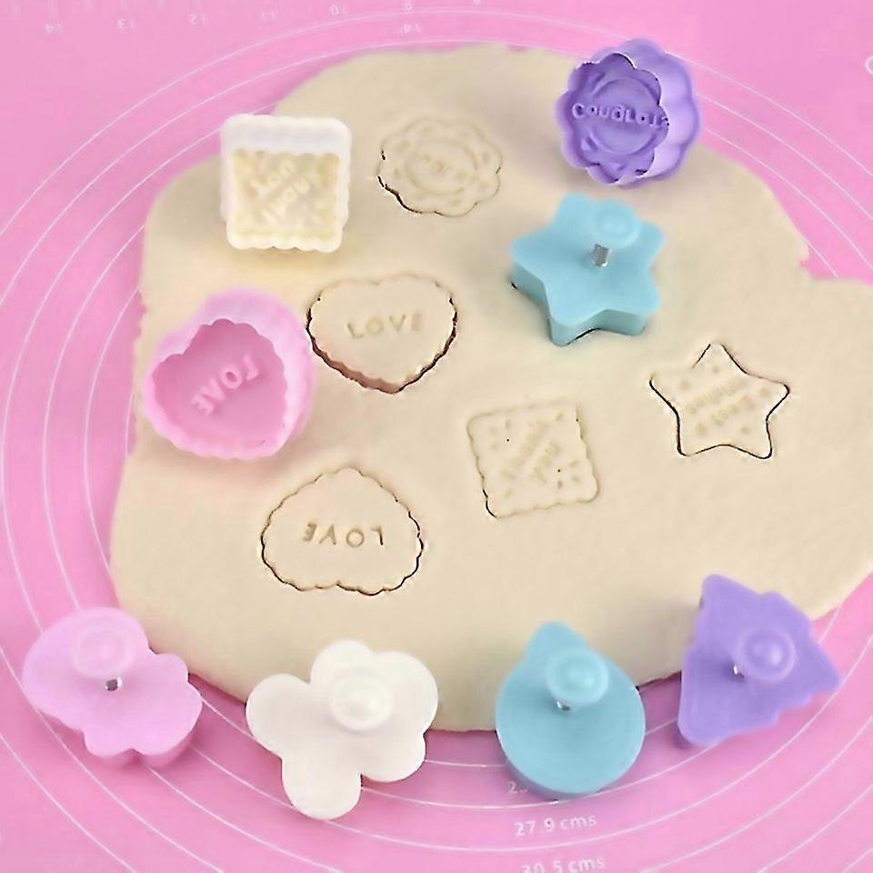 For 4 In 1 Threedimensional Fondant Biscuit Embossing Mold Pushtype Cake Mold Random Style Delivery
