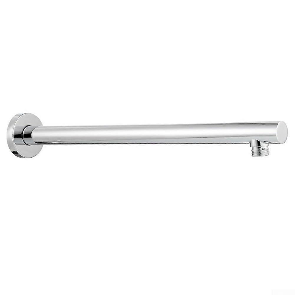 Stainless Steel Shower Arm Bracket 40 Cm Wall Mounted Chrome Finish G1/2 Inch Connector
