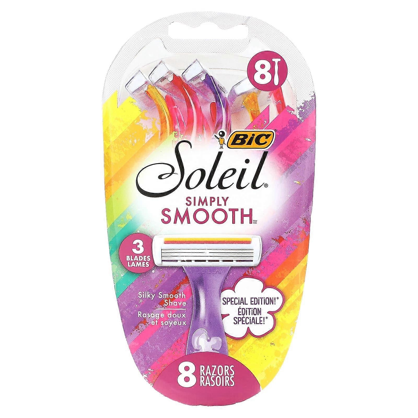 Soleil Simply Smooth, Disposable Razors, 8 Razors