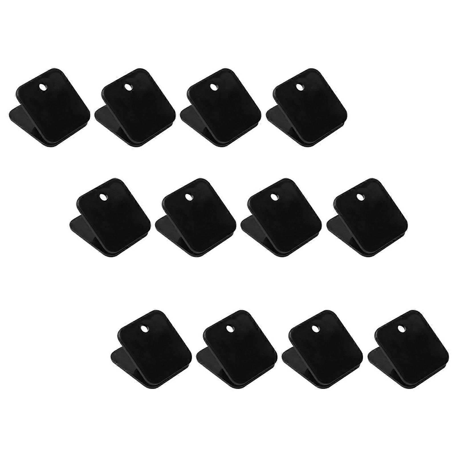 Square Plastic Binder Clips for Office Document Holding 40Pcs Pack