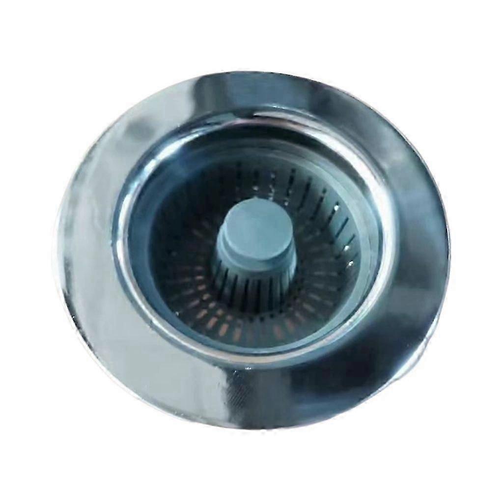 2er-Pack 3-in-1-Abflusssieb und Spülbeckenstöpsel für die Küchenspüle, verbesserter Edelstahl