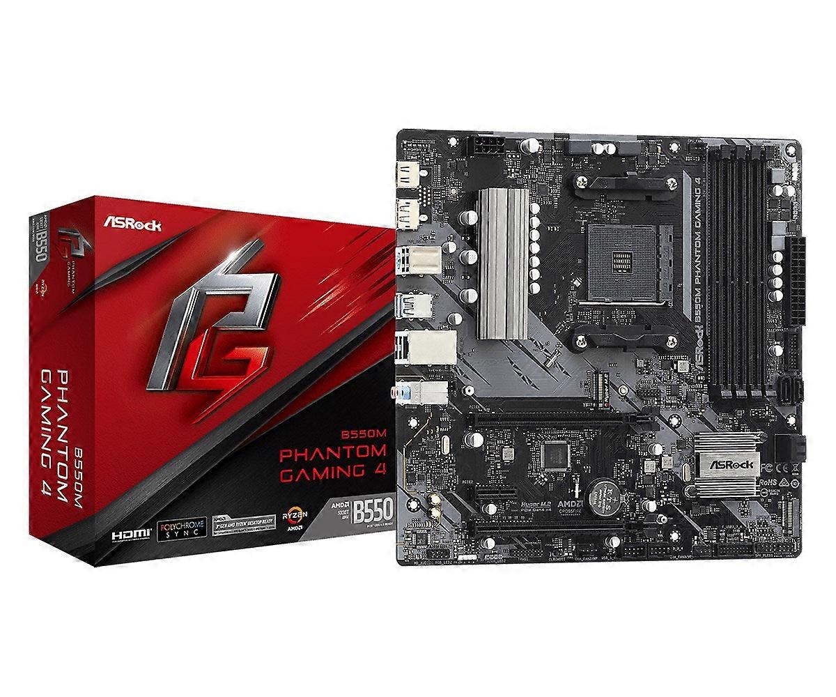 Asrock B550m Phantom Gaming 4 Socket Am4 Micro Atx Amd  B550