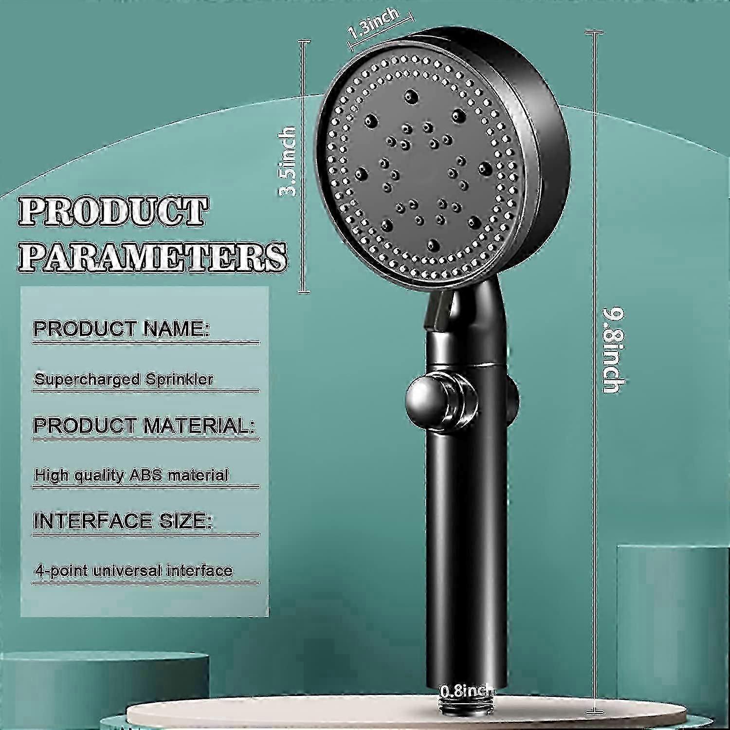 5 Functions Shower Head Shower Head With Handheld High Pressure-full Body Coverage Powerful Rain Hard Water Softener Filtered Shower Head, 5 Spray Mod