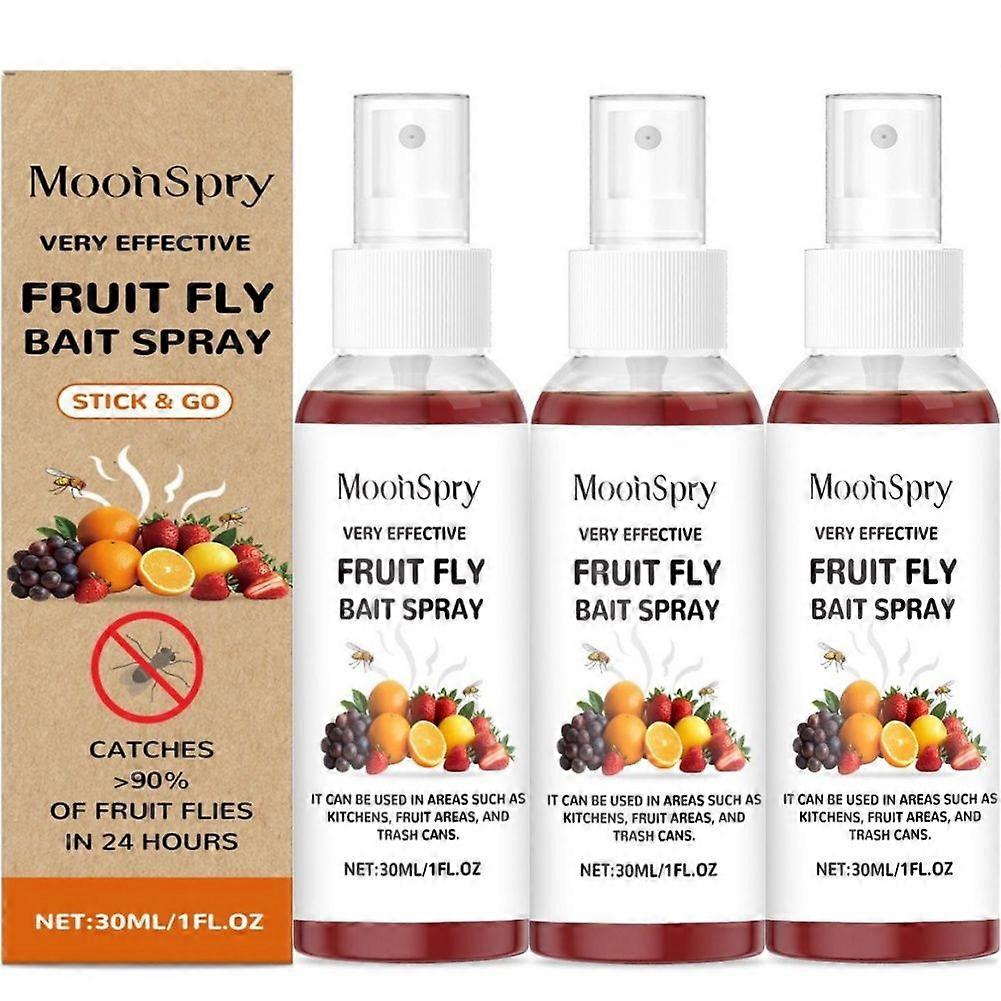 Spray For Fruit Fly 30ml Kitchen Fruit Fly Spray For Gnats Natural Solution Long-Lasting Attractant Traps For Countertop Sink