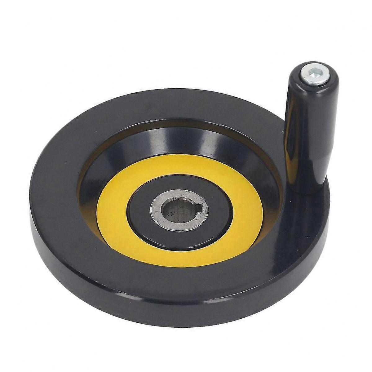 Table Saw Handwheel 14mm Center Hole 125mm Outer Diameter with Revolving Handle for Lathe Milling Machine Grinder  -HK1030