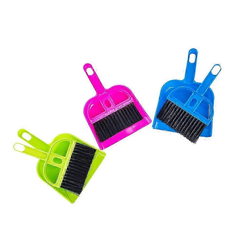 Keyboard Cleaning Brush Set, Mini Broom and Dustpan for Keyboard Desktop Cleaning, 3 Sets, Durable