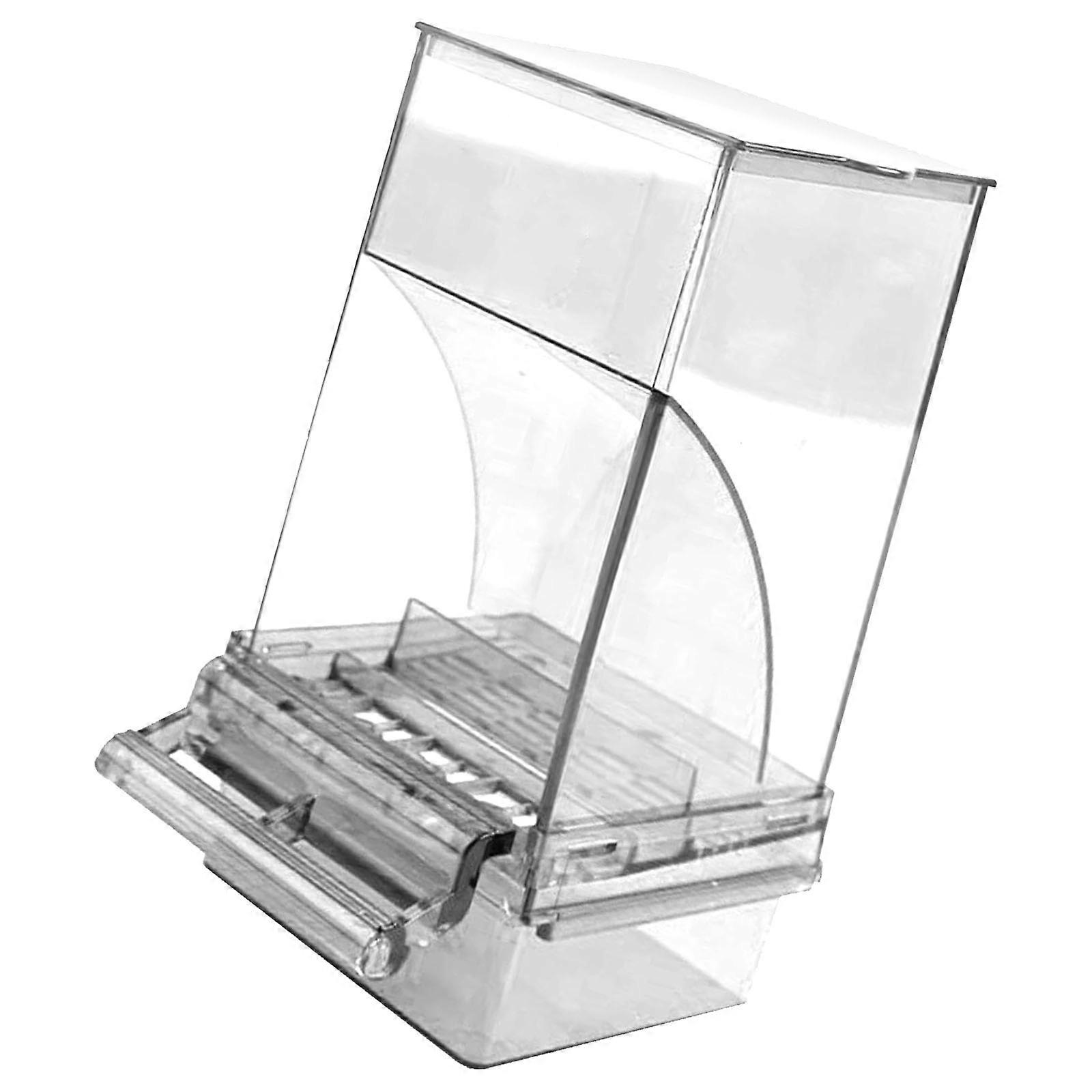 Antispill Parrots Feeder Bird Food Dispenser Automatic Bird Food  Container External Feeder  Bird Cage Accessories Multicolor