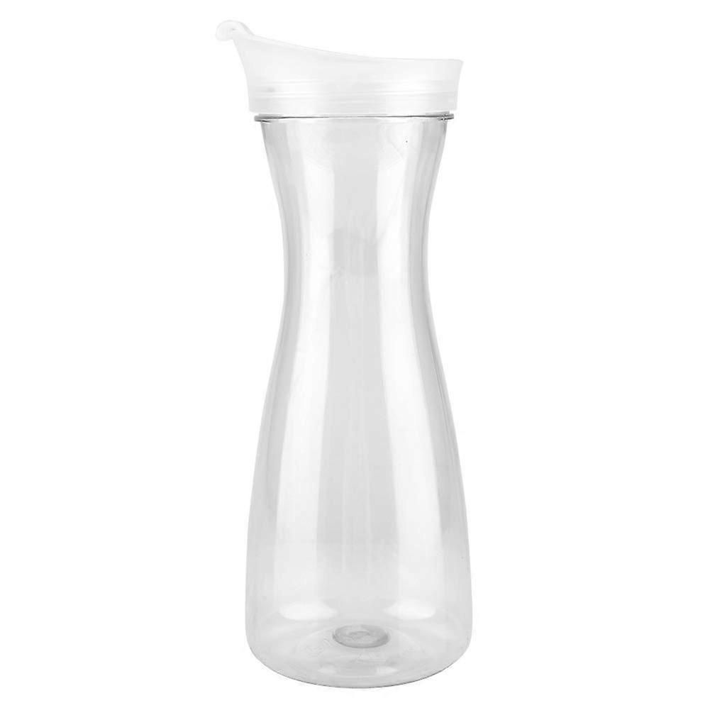 Water Carafe With Flip Lid, Clear Acrylic 1000ml NarrowNeck Juice Pitcher For Tea, Milk, Lemonade, Wine