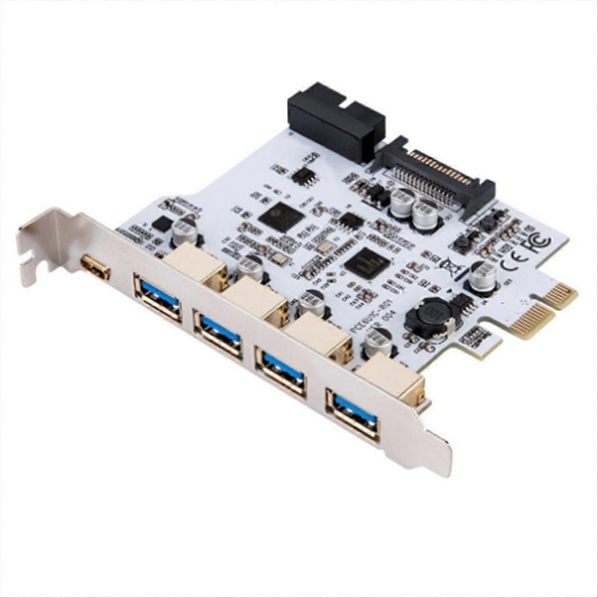 USB 3.0 PCI-E Type C Expansion Card PCI Express PCI-E to USB 3.0 Controller 5 Port + 1 Port USB 3.1