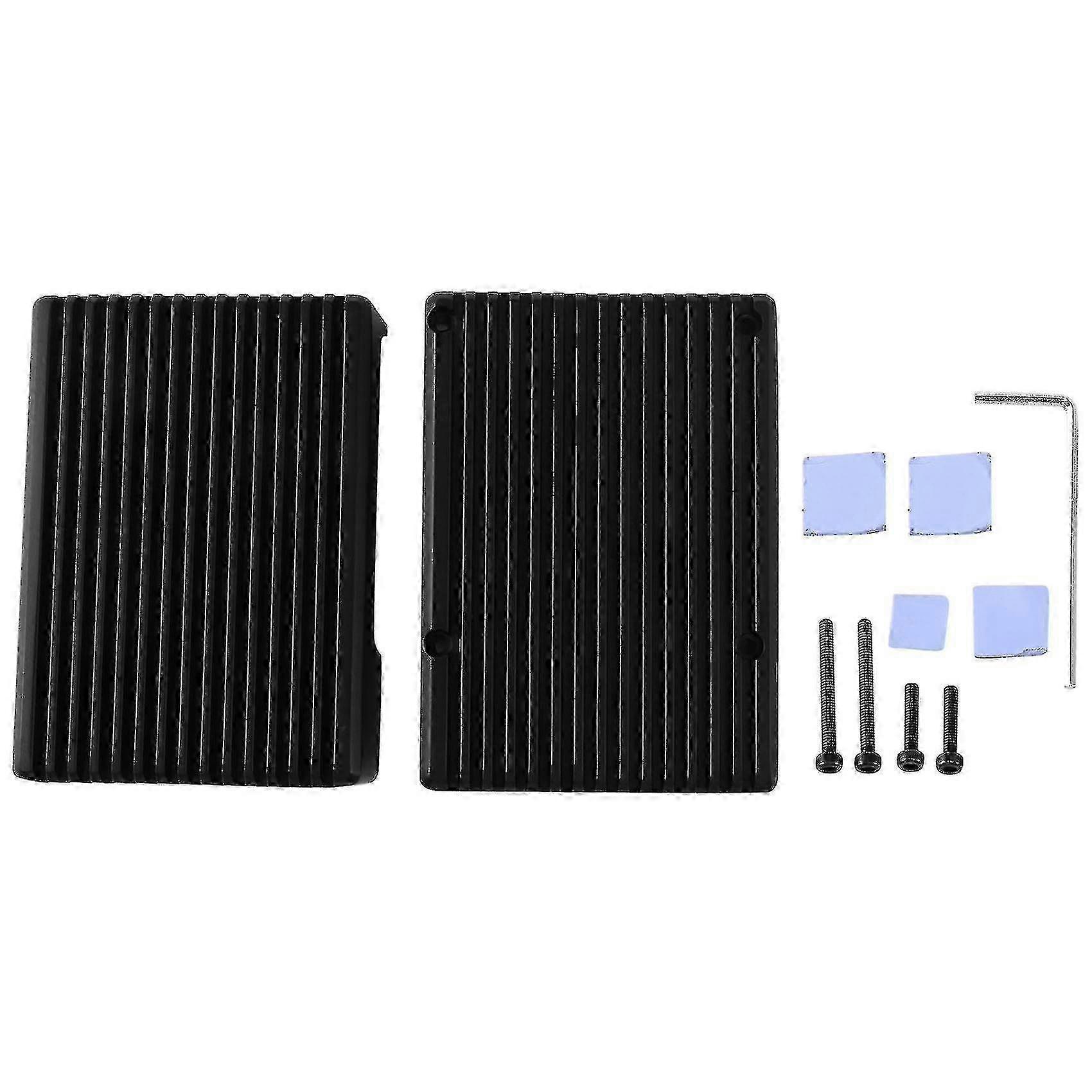 For 3 Model B Aluminum Alloy Case Cooling Shell Metal Enclosure Heat Dissipation, For 3b/3b+