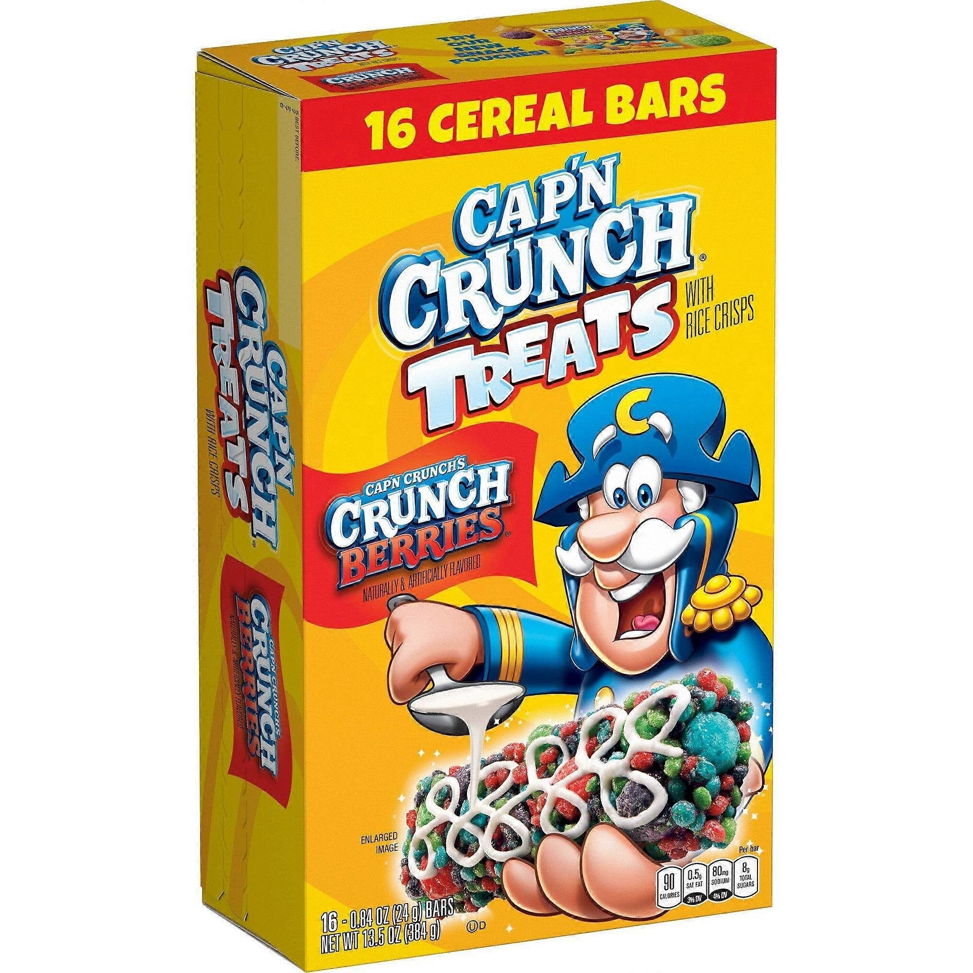 Cap'n Crunch Treat 浆果米脆谷物棒，16 个