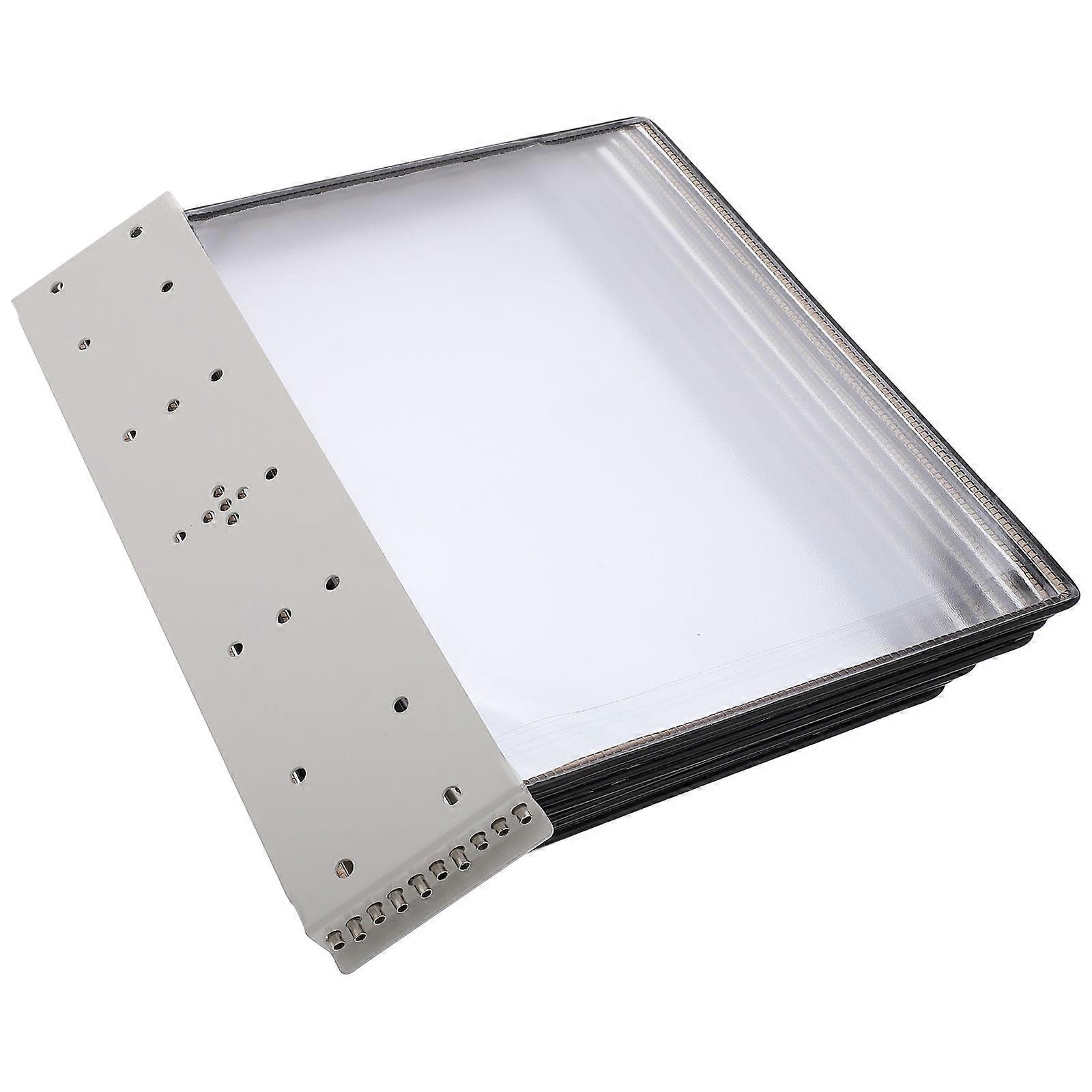 Wall-Mounted Document Display Flip File Folder for Office Storage 10-Page
