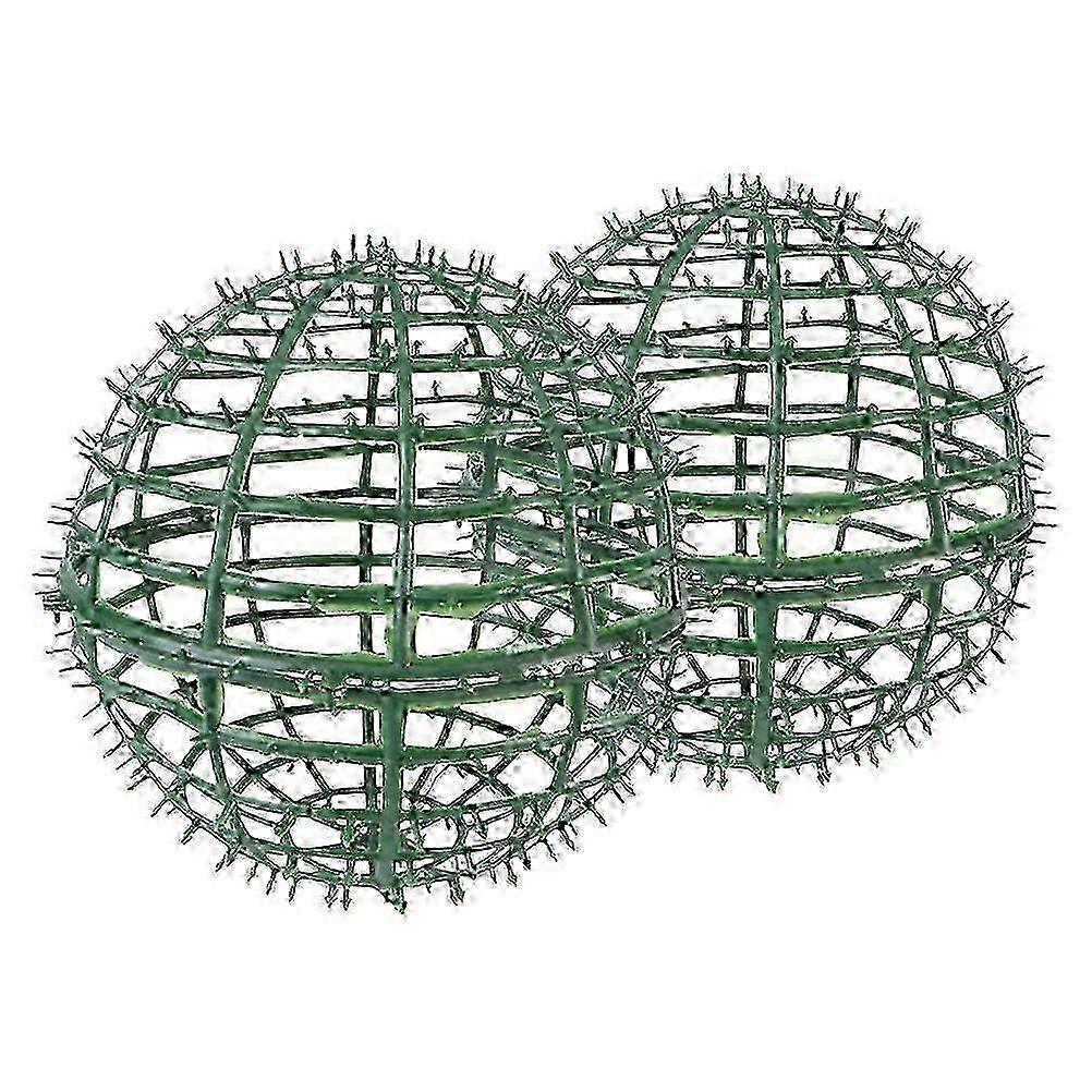 Backyard Topiary Frame Topiary Ball Support Cage Simple Design 30cm 2Pcs